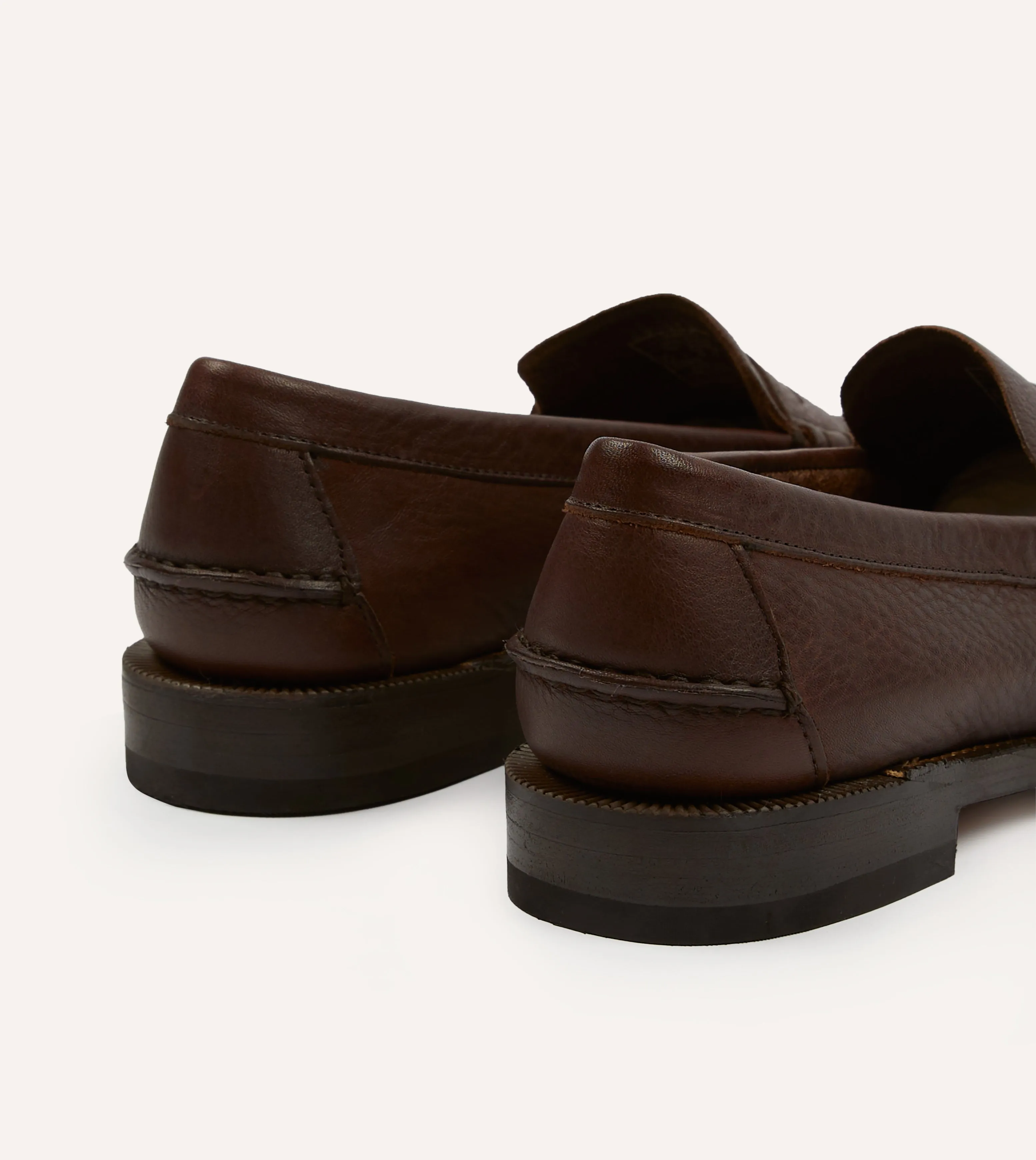 Forever Fit Modern Design Drake's by Sebago Citysides Dan Bison Leather Loafer