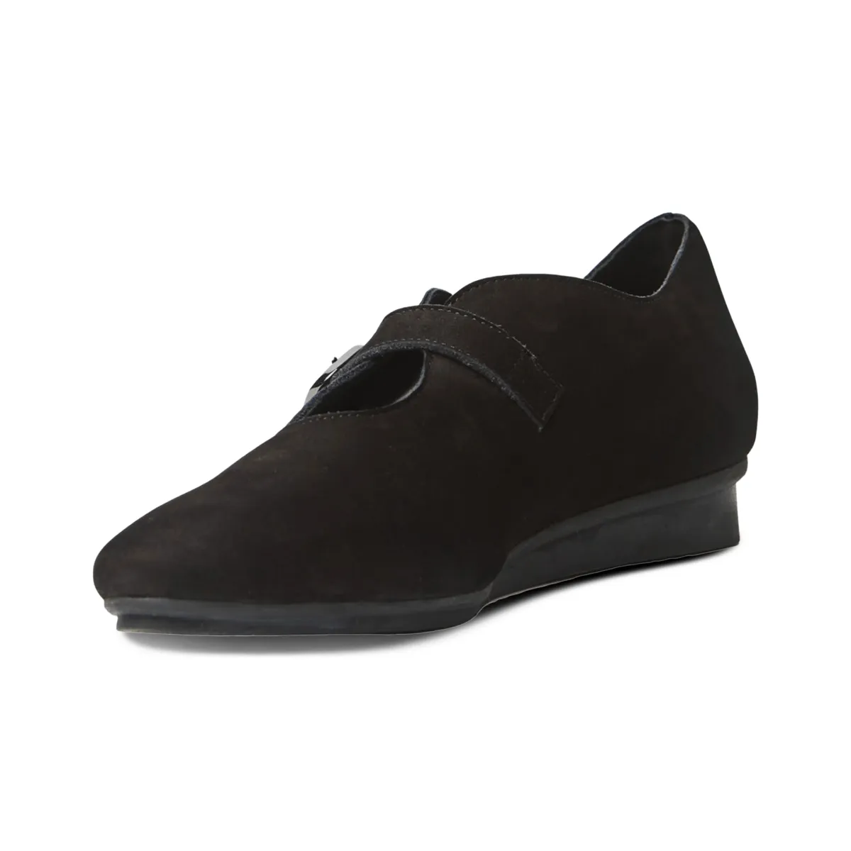 Arche Women's Niwaby Black Nubuck Executive Edge Hand Finish