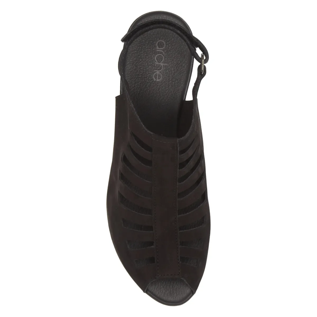 Arche Women's Soexor Black Nubuck Museum Opening Legacy Cut