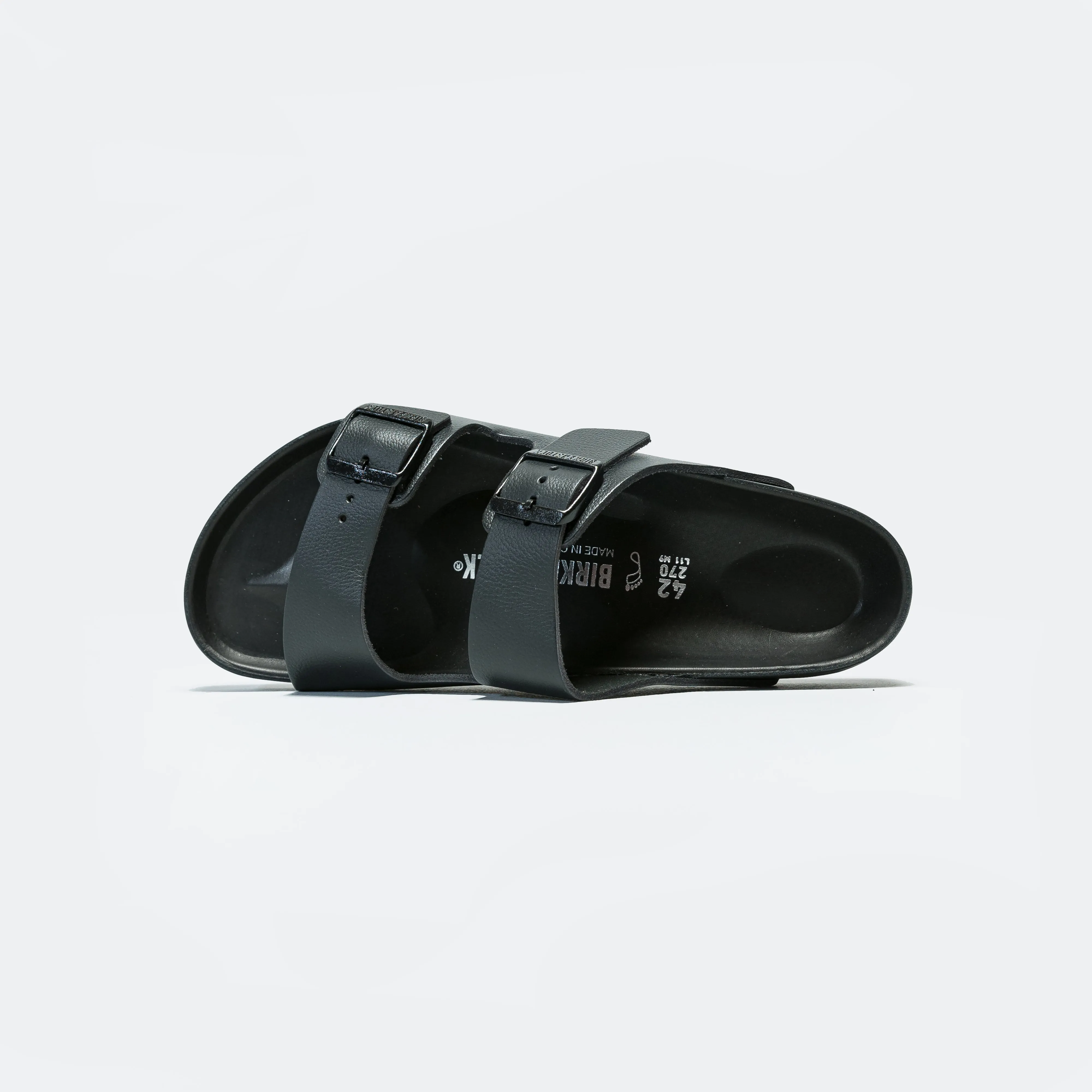 Flat Sole All-Purpose Footwear Arizona Exquisite - Black Natural Leather