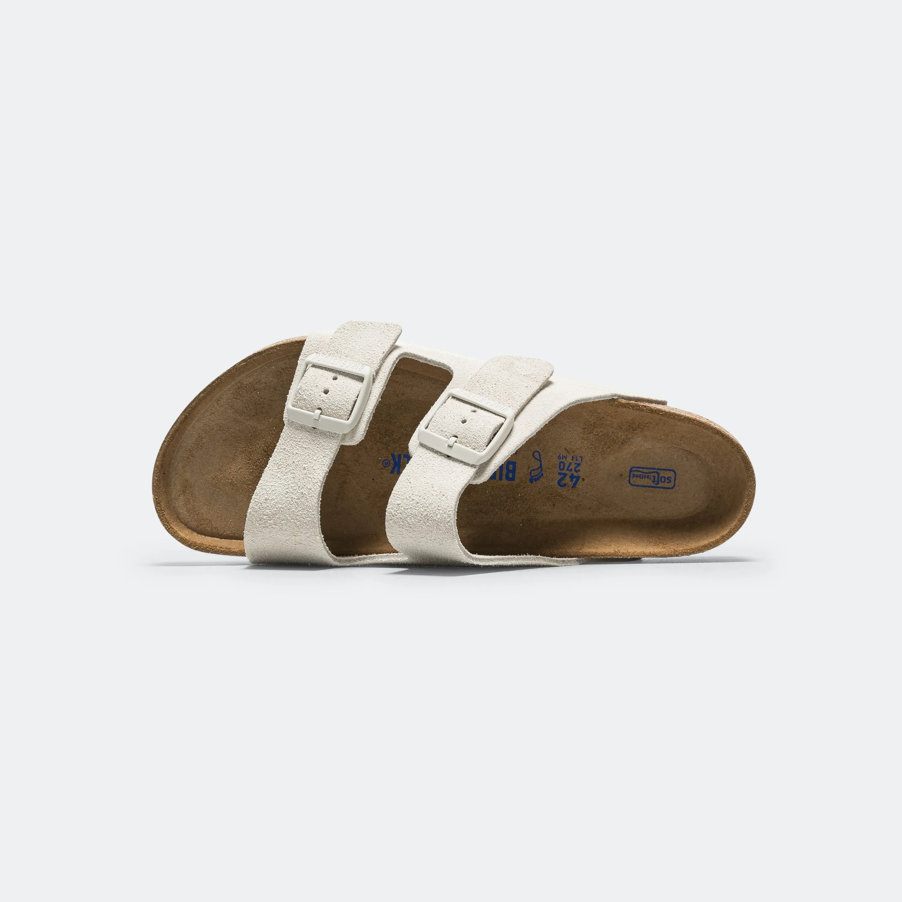 Heel Design Arizona SFB - Antique White Suede Leather