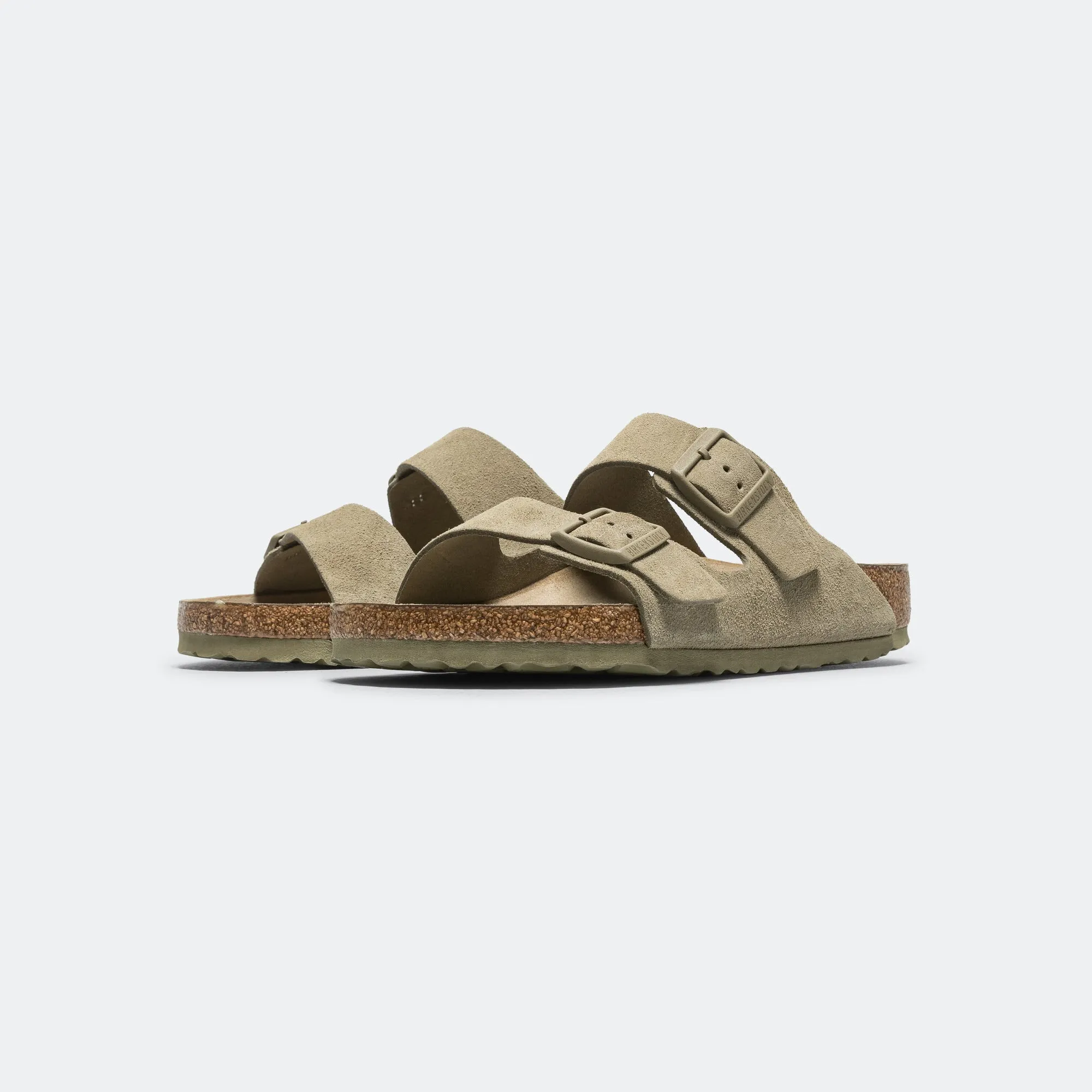 Retro Tropical Mood Arizona SFB - Faded Khaki Suede Leather