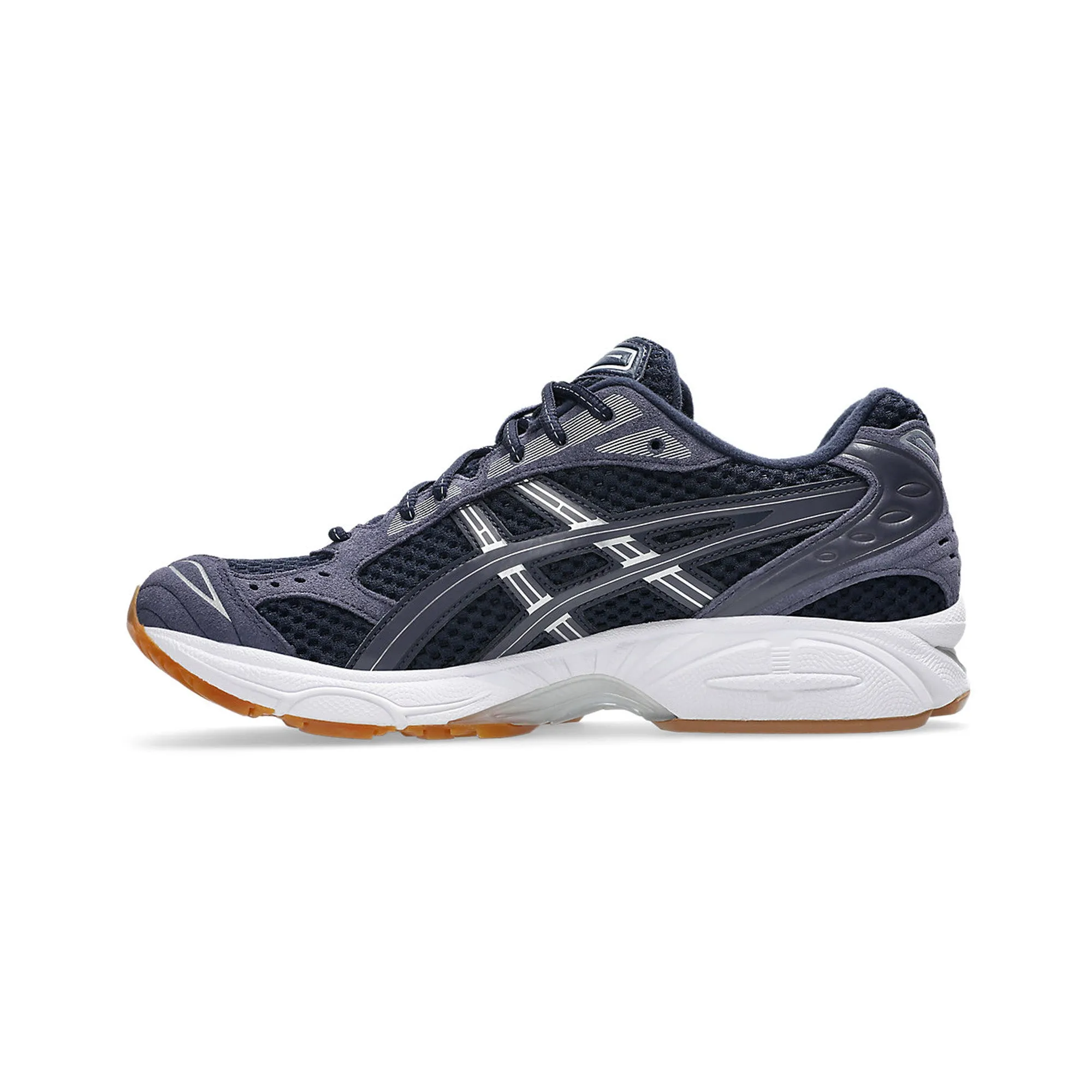 ASICS Gel-Kayano 14 A.P.C. 'Midnight Indigo Fog' (2025) toe - bumper stain - resistant shoes