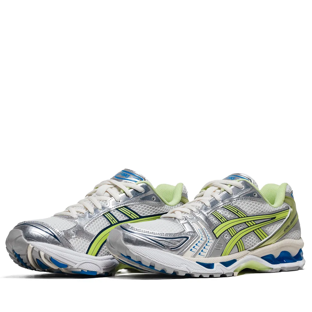 Asics Gel-Kayano 14 - White/Lime Green Stabilizing Shank