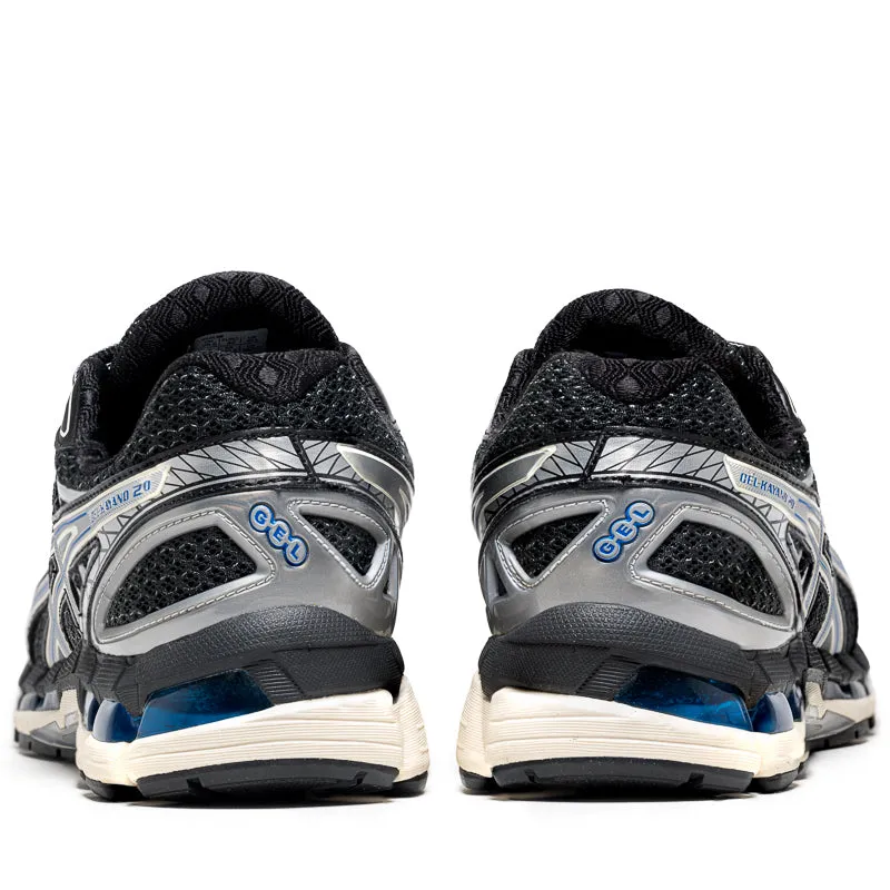 Asics Gel-Kayano 20 - Black/Pure Silver Grip Enhanced Outsole Swift Step