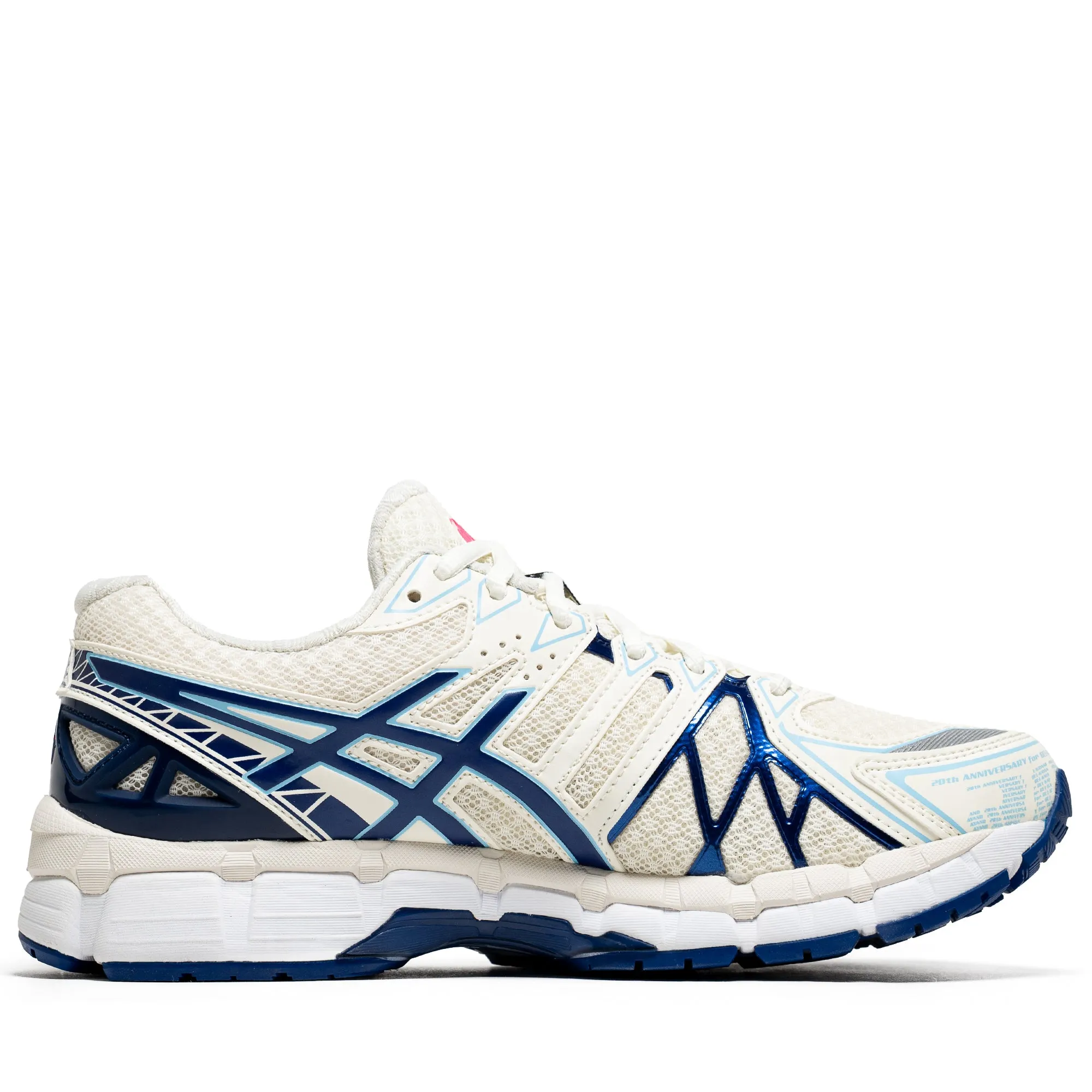 Slip-resistant fit Asics Gel-Kayano 20 - Cream/Deep Marine