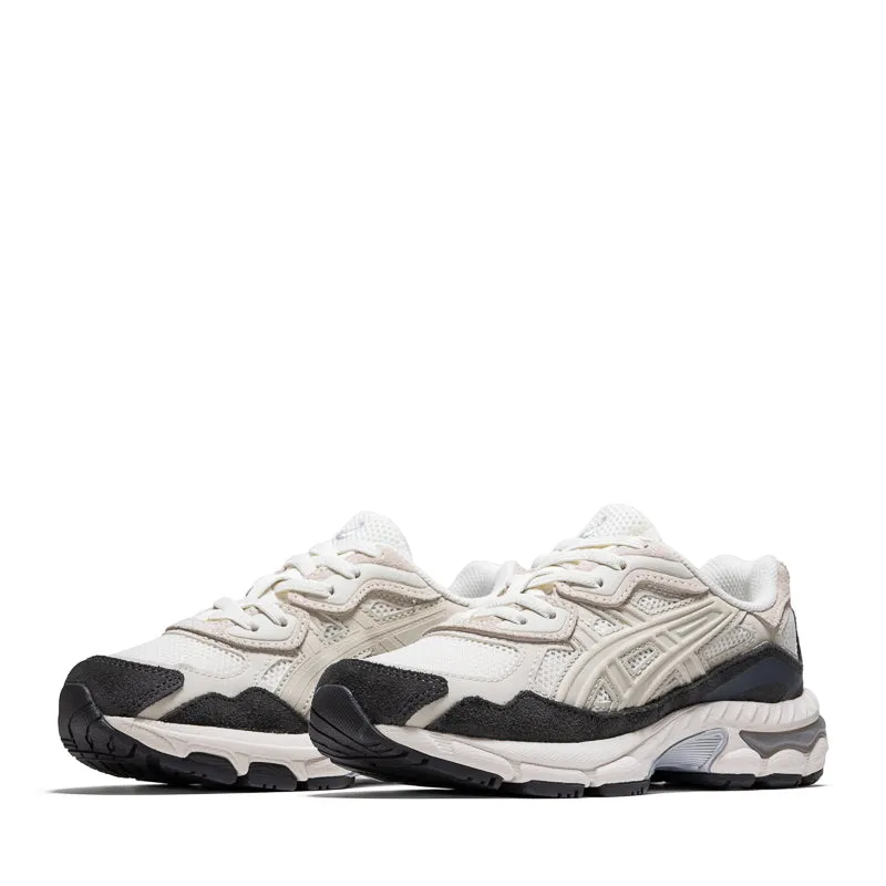 Wide Footbed Neutral Fit Asics Gel-NYC (PS) - Cream/Smoke Grey