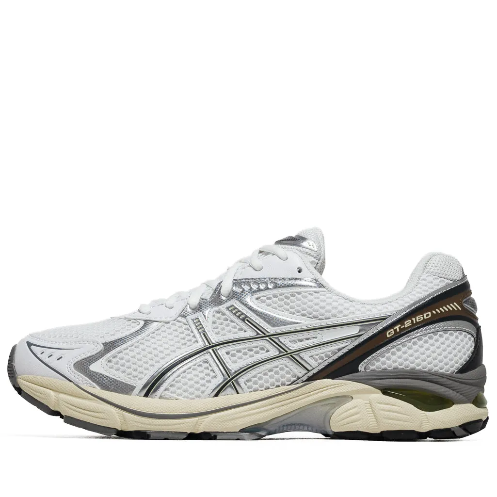 Asics GT-2160 - White/Soft Yellow Sneaker Socks Orthotic Support