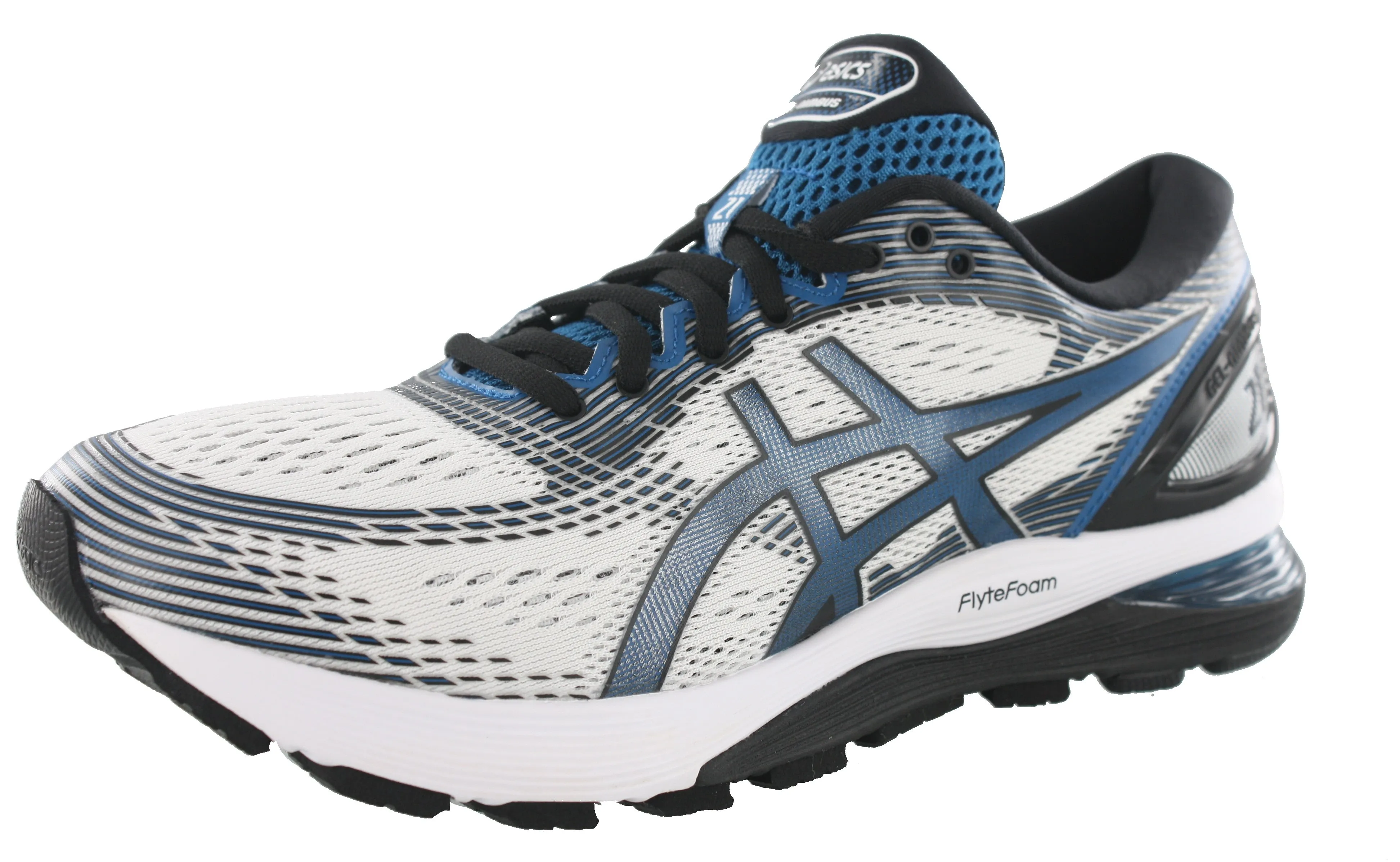 gender - specific shoes running in a volleyball court area shoes ASICS Men Walking Trail Cushioned Running Shoes Gel Nimbus 21