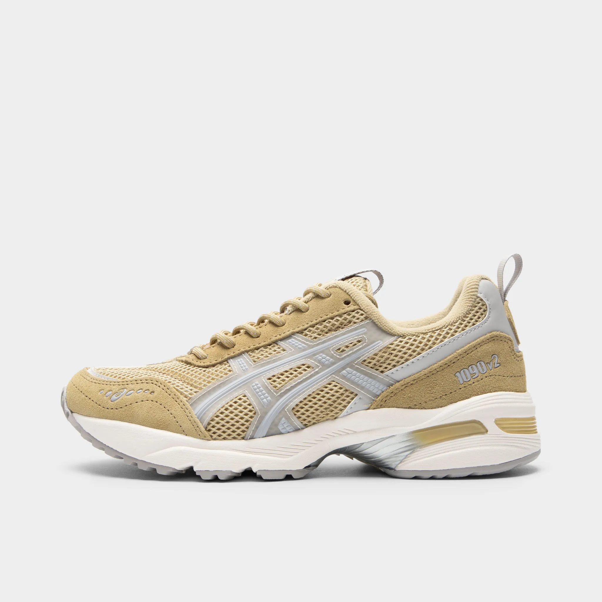 Durable outsole Skin Soft ASICS Women's GEL-1090v2 Khaki Beige / Oyster Grey
