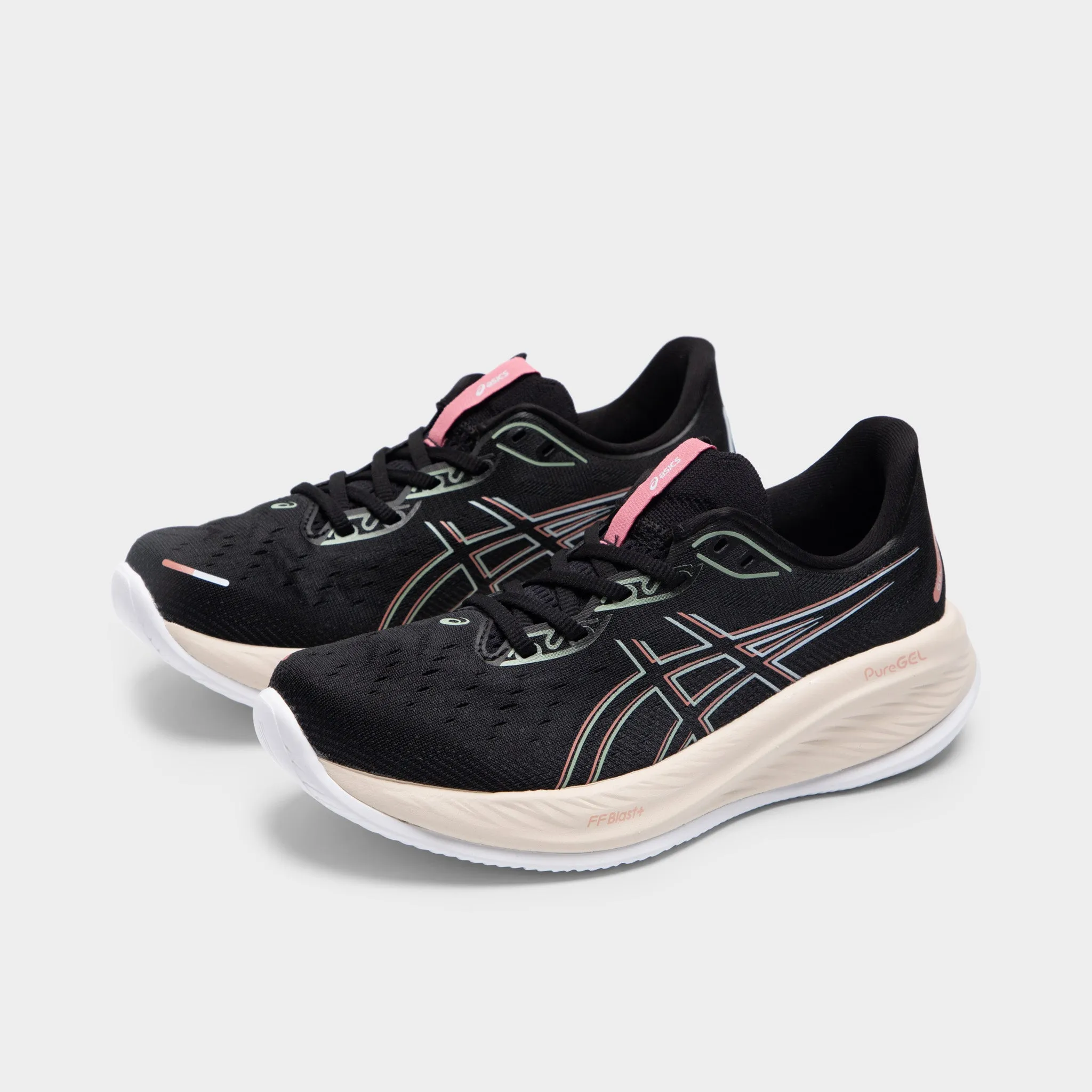 ASICS Women's GEL-Cumulus 26 Black / Dark Jade Clean Step Durable Build