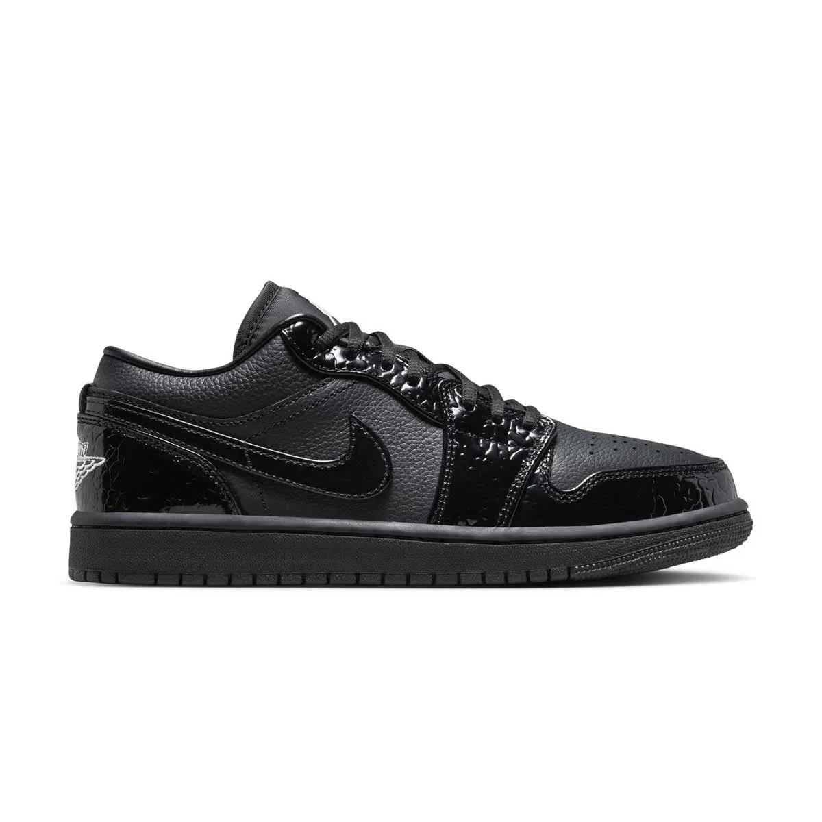 low - quality Impact-absorbing durability Wmns Air Jordan 1 Low 'Black Croc'