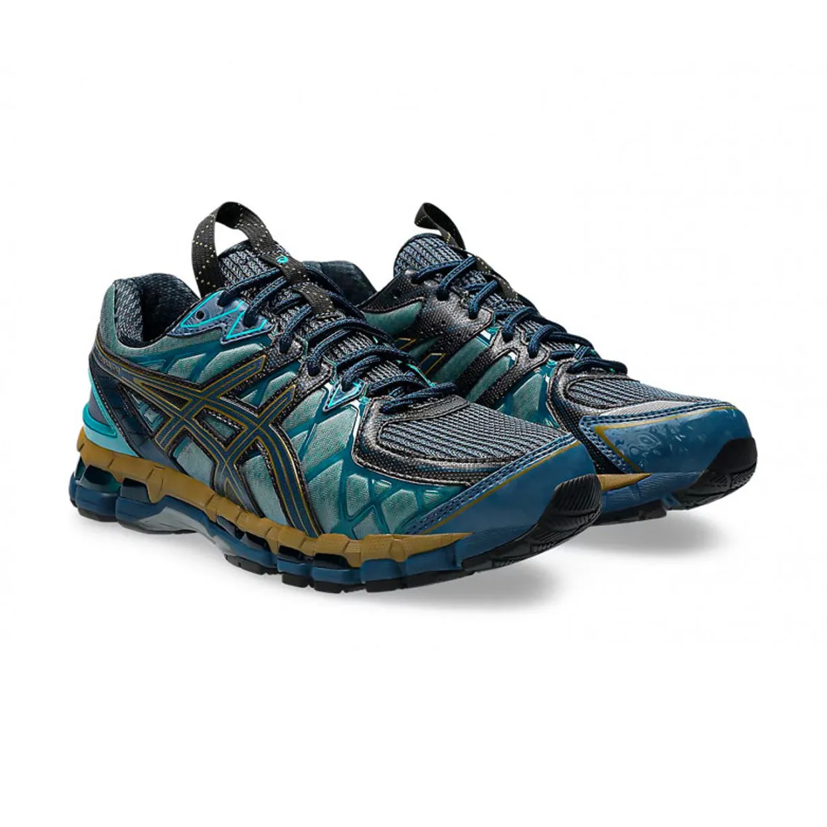 UB10-S GEL-Kayano 20 'Vintage Indigo Sea Glass' Court Grip Ergonomic Design