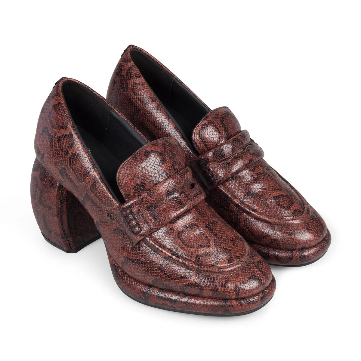 Soft-touch design water - resistance - level   Martine rose Wmns Loafer 'Brown Snake'