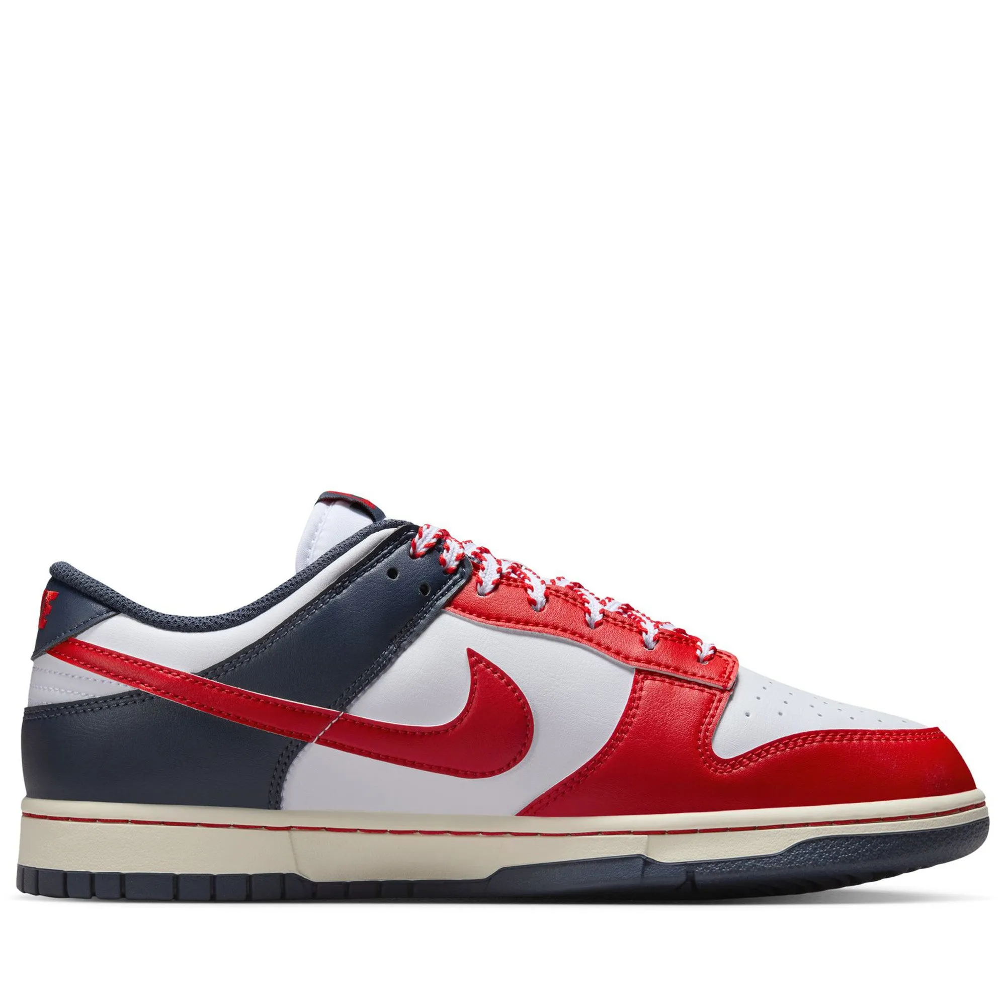 Nike Dunk Low Retro - White/University Red Molded Heel Cushion Classic Control