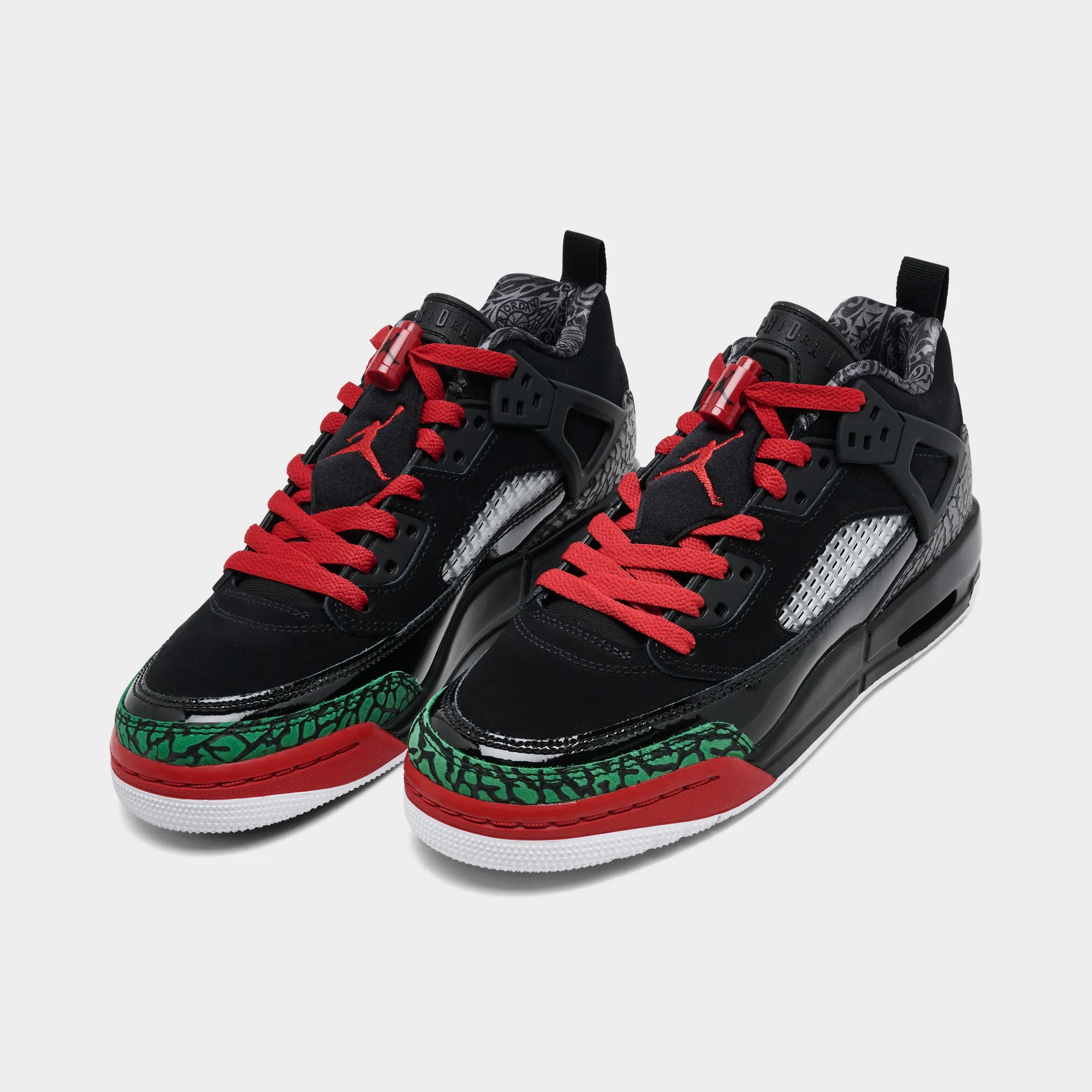 Jordan Spizike Low GS Black / Varsity Red - Classic Green Art Fair