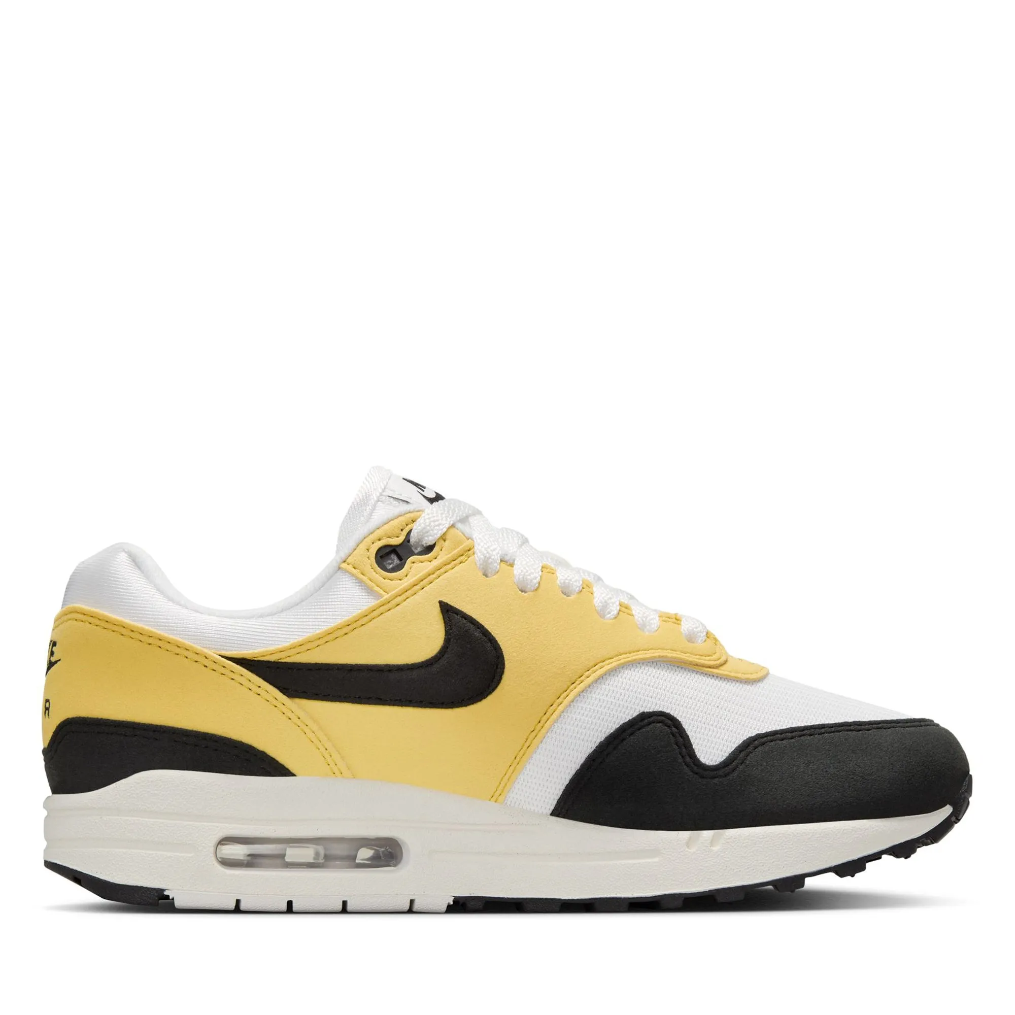 Shock Diffusing Heel Walking Ease Women's Nike Air Max 1 '87 Textile - Saturn Gold/Black