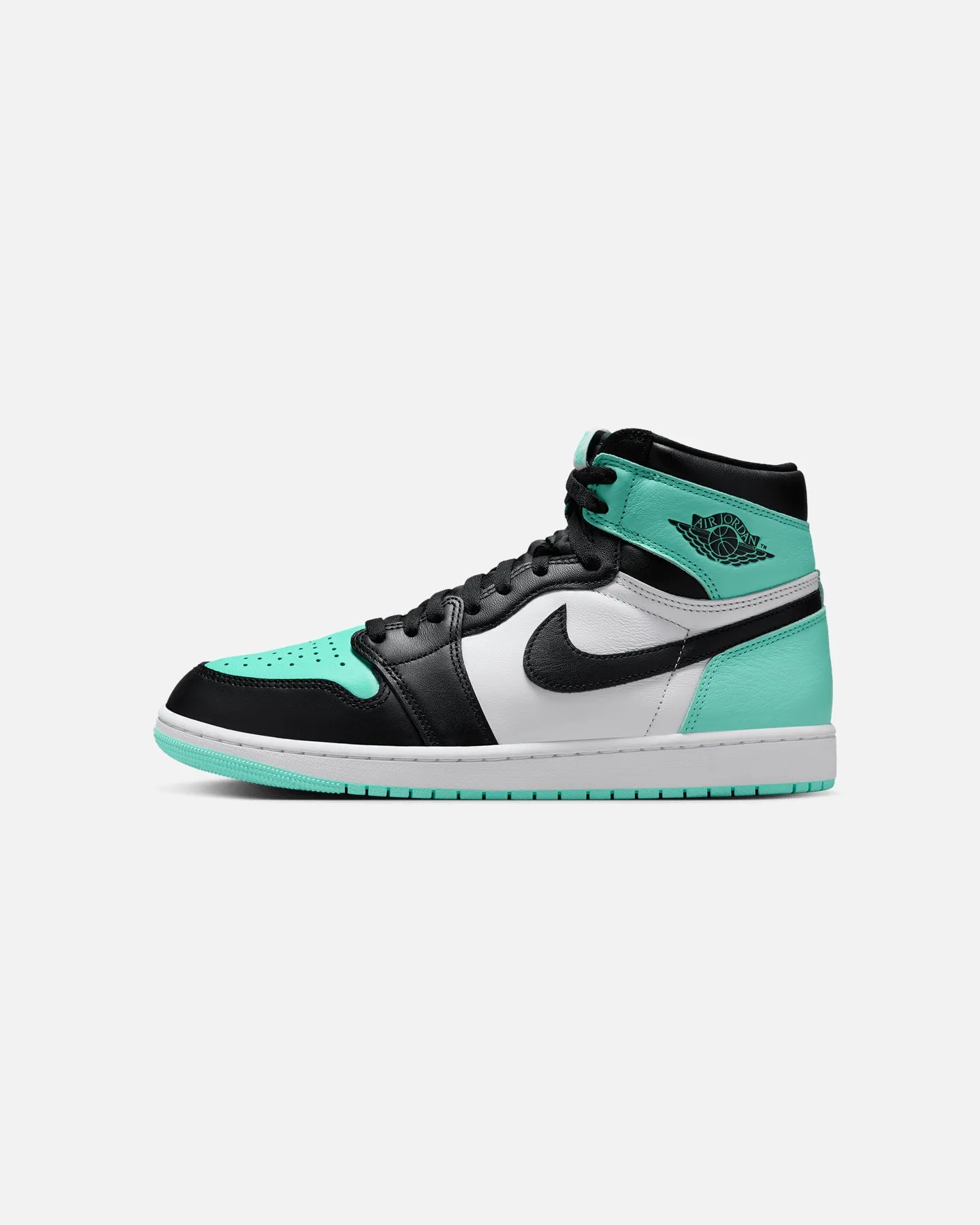 Jordan Air Jordan 1 Retro High OG "Green Glow" White/Black/Green Leather Upper