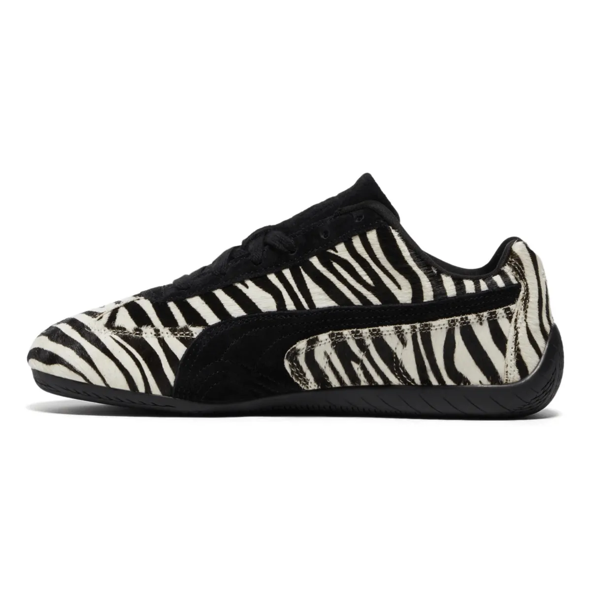 Puma Women's Speedcat Zebra Warm White/PUMA Black Happy Steps On Foot