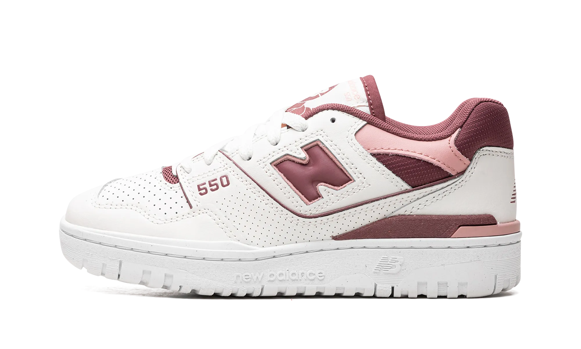 textured - finish shoes classic - brand shoes 550 WMNS "Red Rouge"