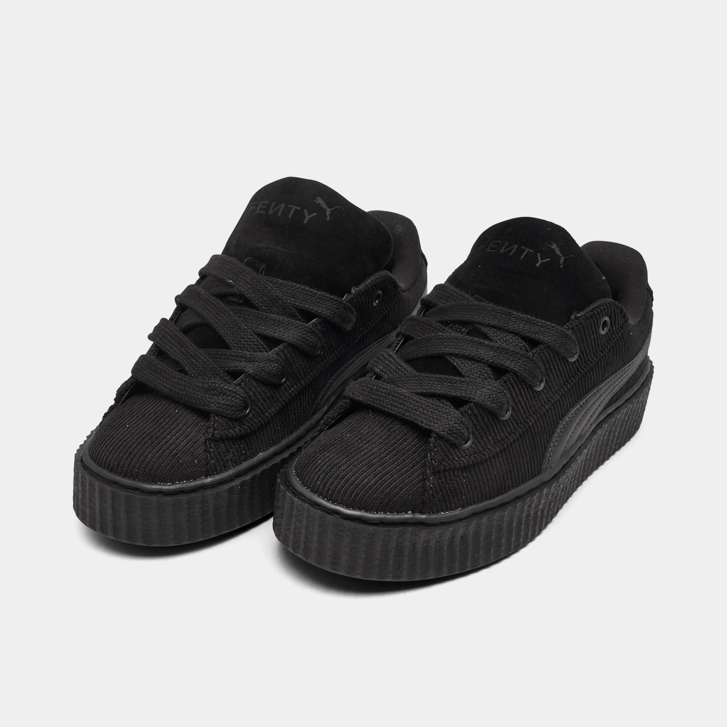 PUMA x FENTY Juniors' Creeper Phatty Corduroy Black / Gold Weightless Feel