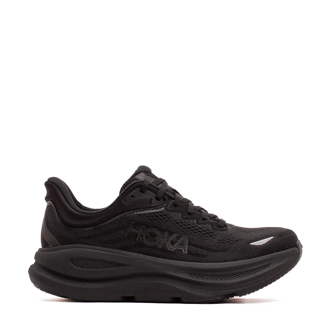 Hoka One One Men Bondi 9 Black Core 1162011-BBLC winter running shoes