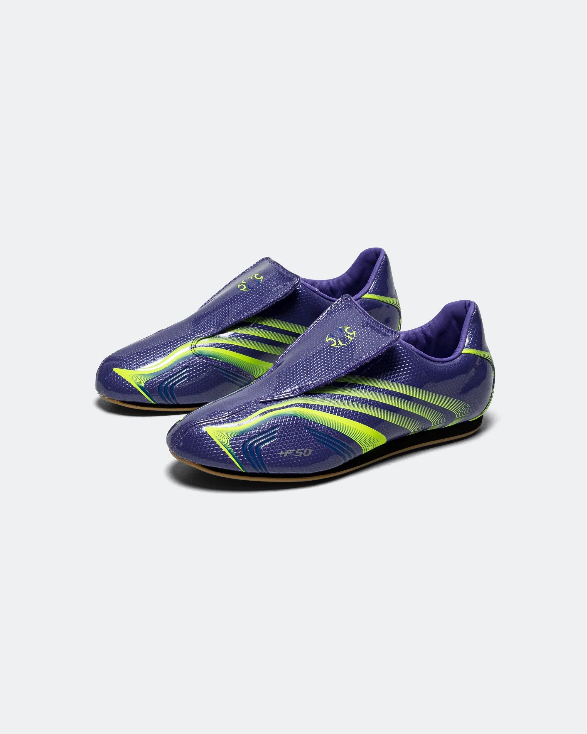 Womens Taekwondo F50 - Purple Rush/Lucid Lemon-Royal Blue Basic Tone