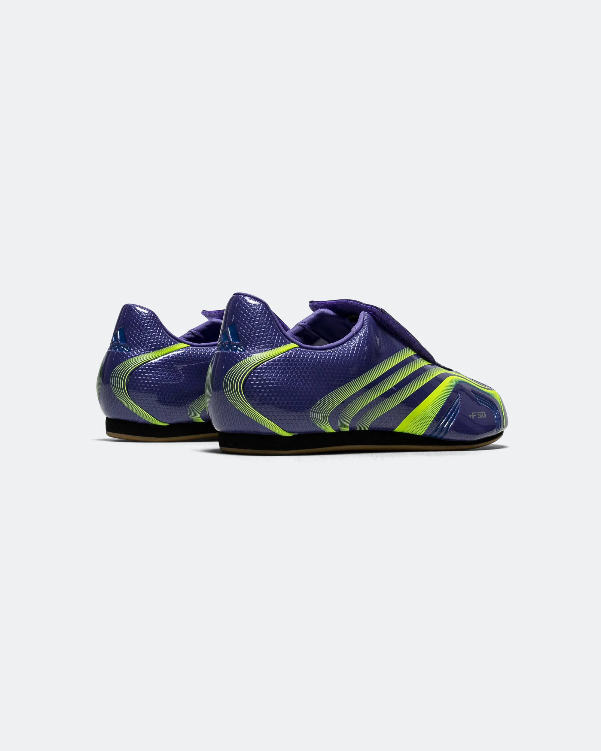 Womens Taekwondo F50 - Purple Rush/Lucid Lemon-Royal Blue Impact Resistant Impact Resistant Heel