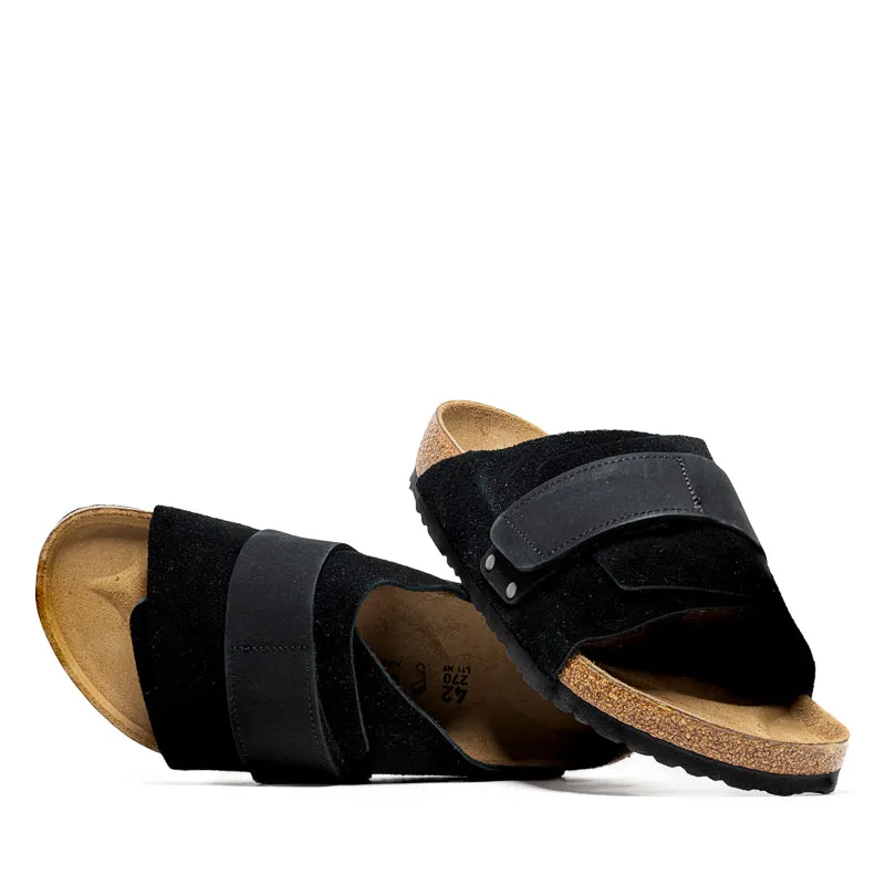Comfortable And Lightweight Customizable Birkenstock Kyoto Suede - Black