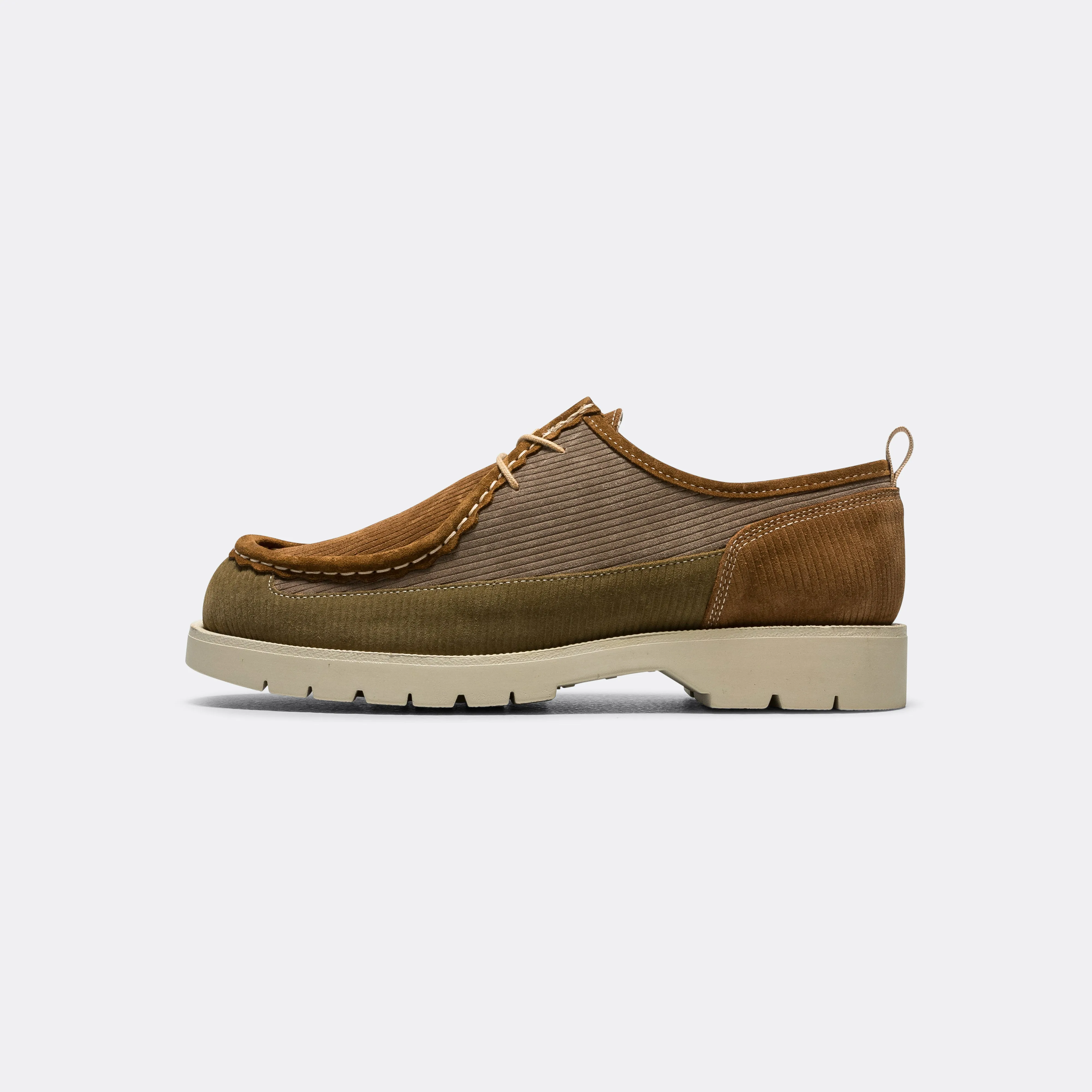 Bastille Cord - Kaki Taupe Marron Wear Anytime Low Profile Sole