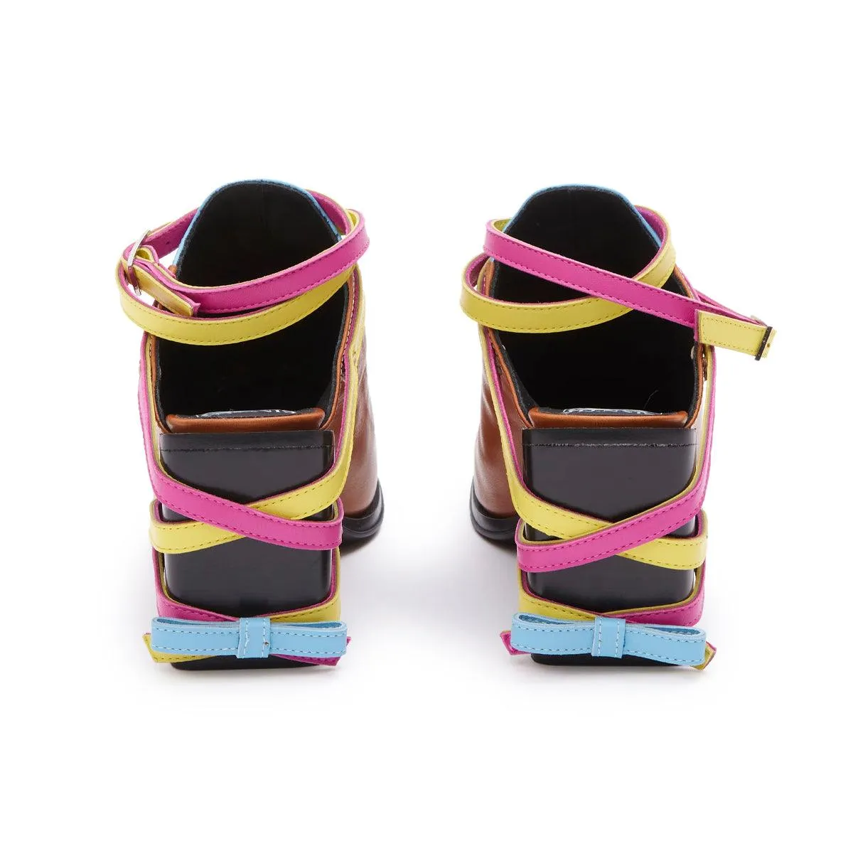 machine - washability - level   Simona Vanth Tango Stacked Heels 'Multi'