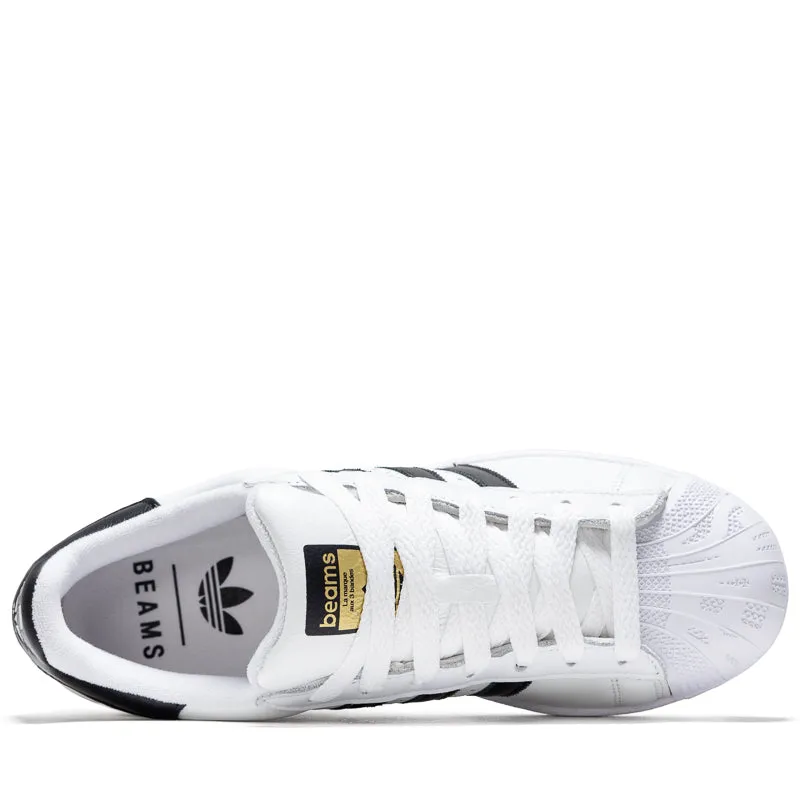 BEAMS x Adidas Superstar - Cloud White/Core Black Back Pull