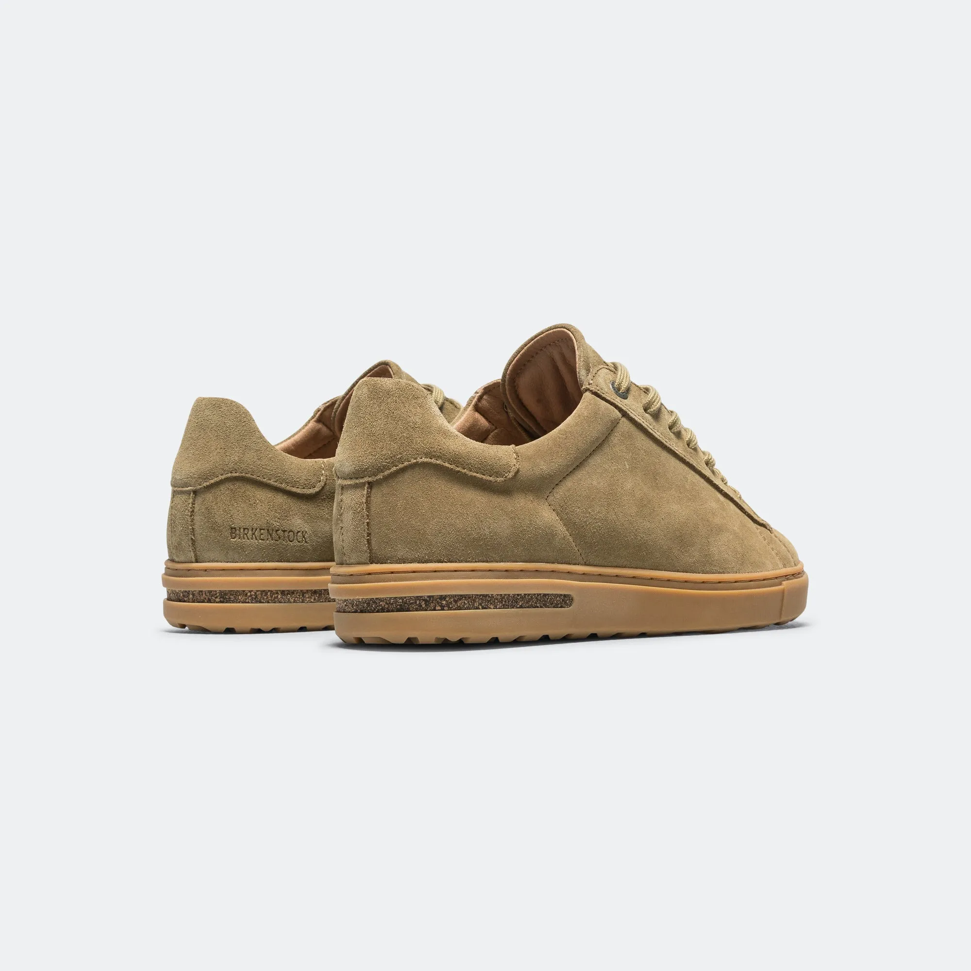 Cushioned heel Bend - Faded Khaki Suede Leather