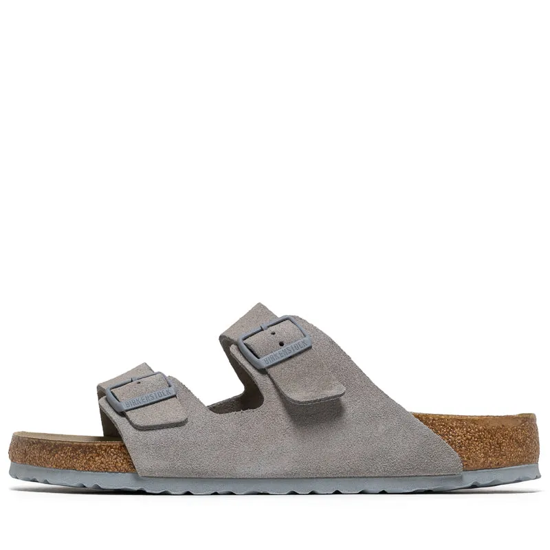 Birkenstock Arizona Soft Footbed Suede - Stone Coin Casual Beach Sandals