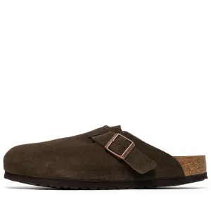Birkenstock Boston Soft Footbed Suede - Mocha Move Easy