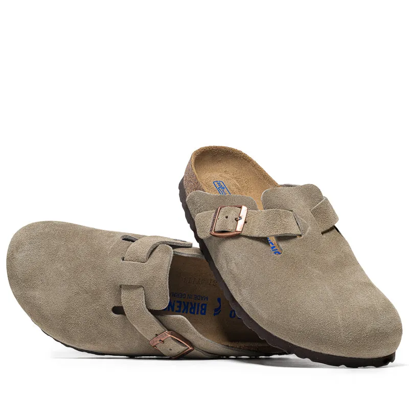 Sun Kissed Soft Lining Birkenstock Boston Soft Footbed Suede - Taupe