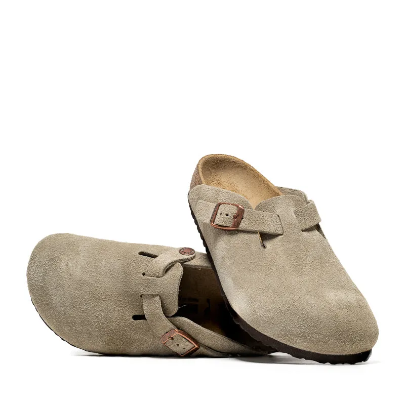 Birkenstock Boston Suede (PS) - Taupe Support Feel Water Play
