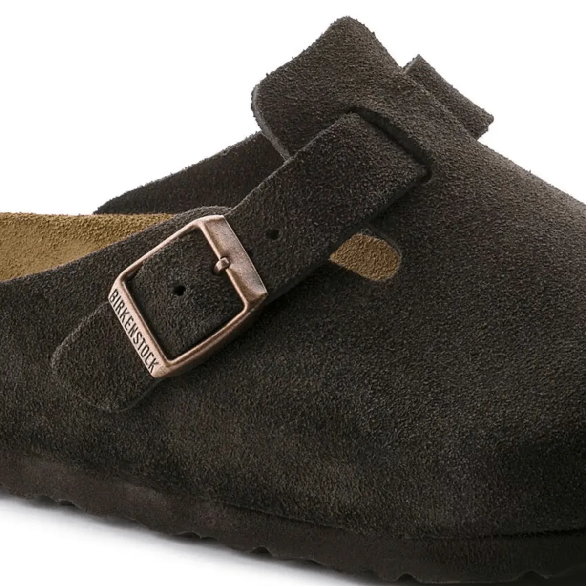 Tidy look Smooth Touch Birkenstock Women's Boston Soft Footbed Mocha Suede