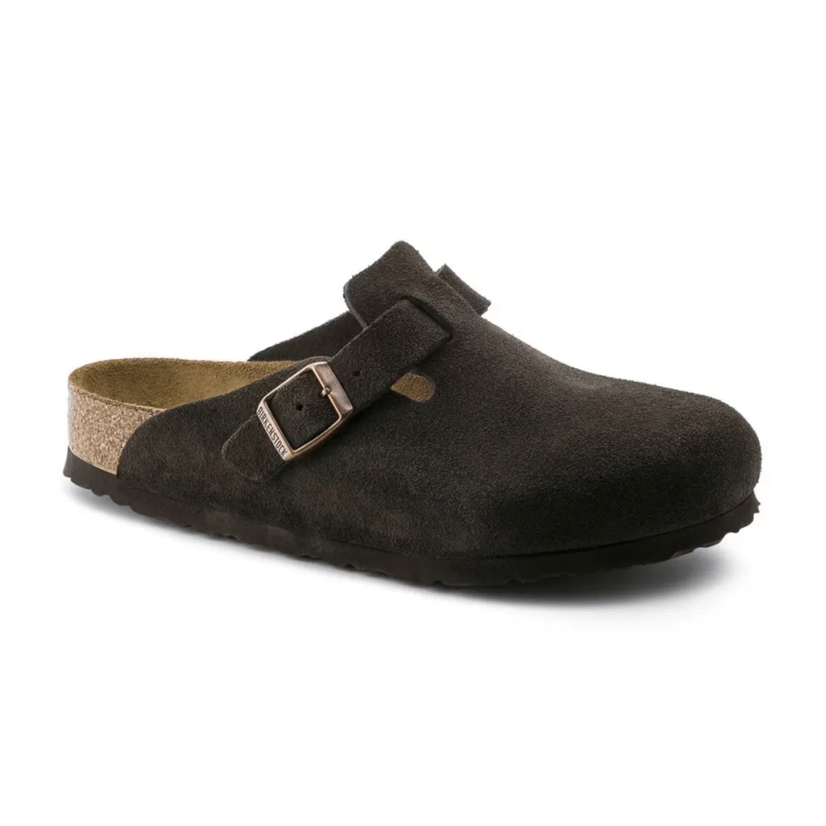 Birkenstock Women's Boston Soft Footbed Mocha Suede Bounce Hike