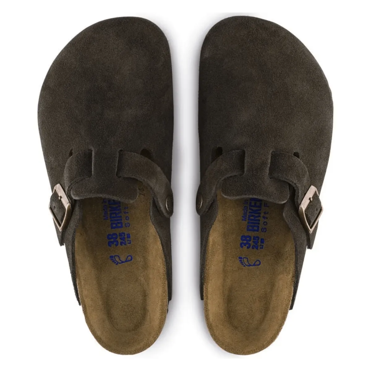 Speed Step Birkenstock Women's Boston Soft Footbed Mocha Suede