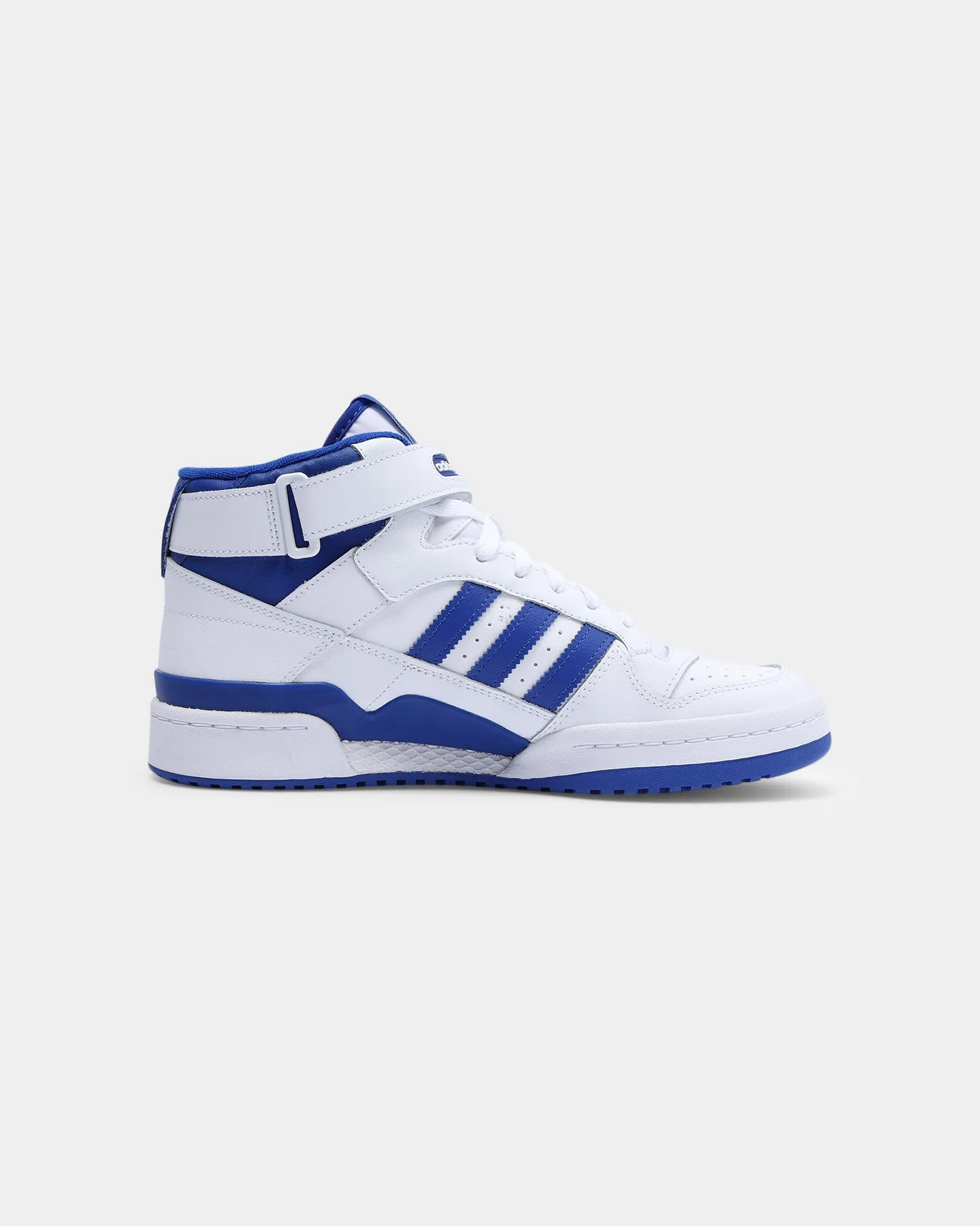 Adidas Men's Forum Mid Cloud White / Royal Blue / Cloud White Pair Quick Wave Flow