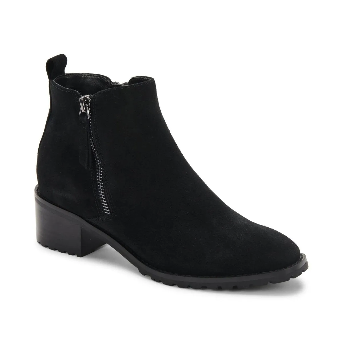 Patent Grain Insole Soft Blondo Women's Samara Black Suede Ankle Boot Waterproof