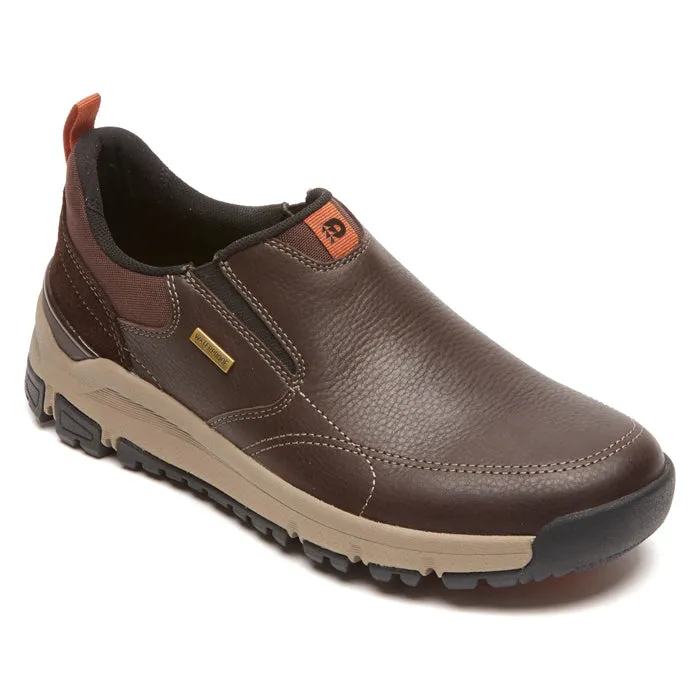 Slim Edge Premium Footwear Mens Dunham Glastonbury Slip-On Brown