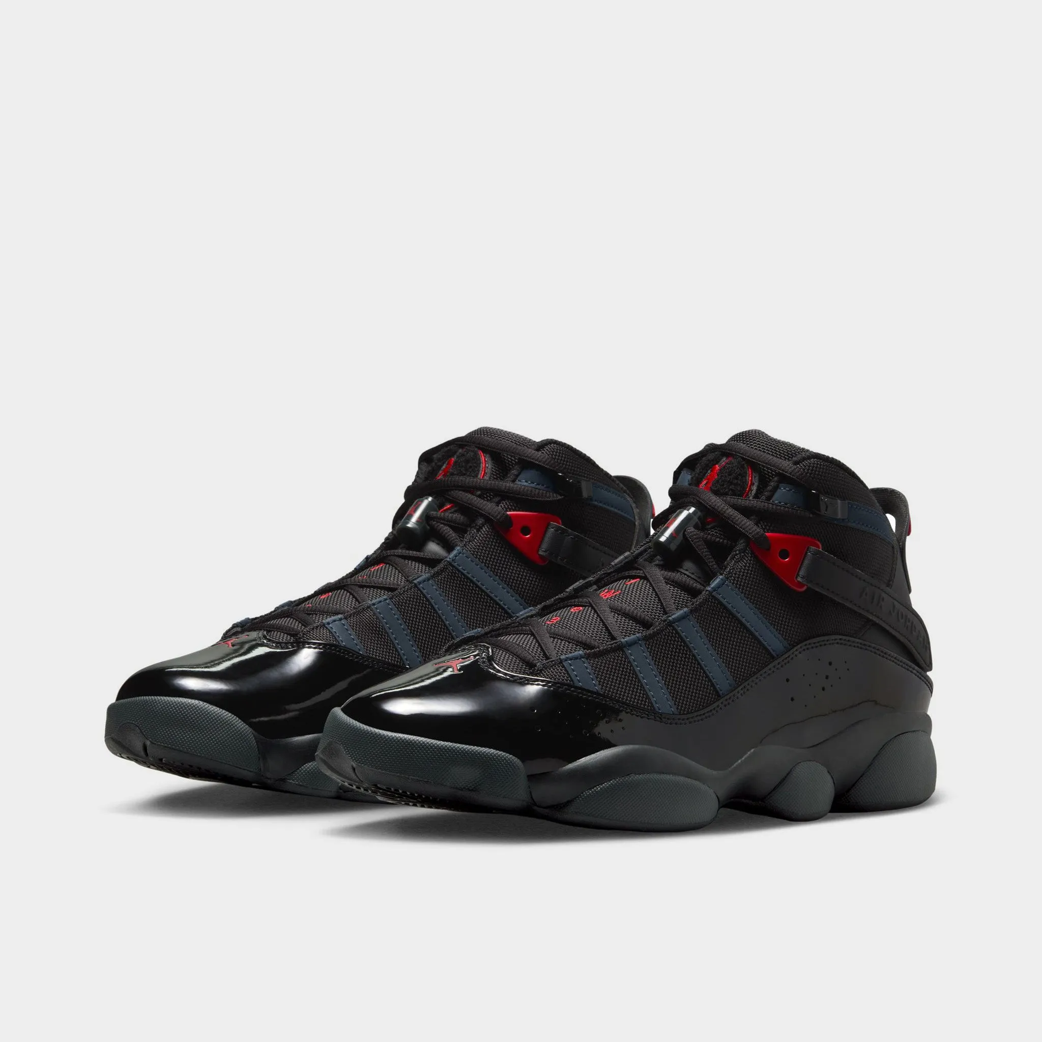Jordan 6 Rings Black / Fire Red - Anthracite Versatile Comfort Dynamic Use
