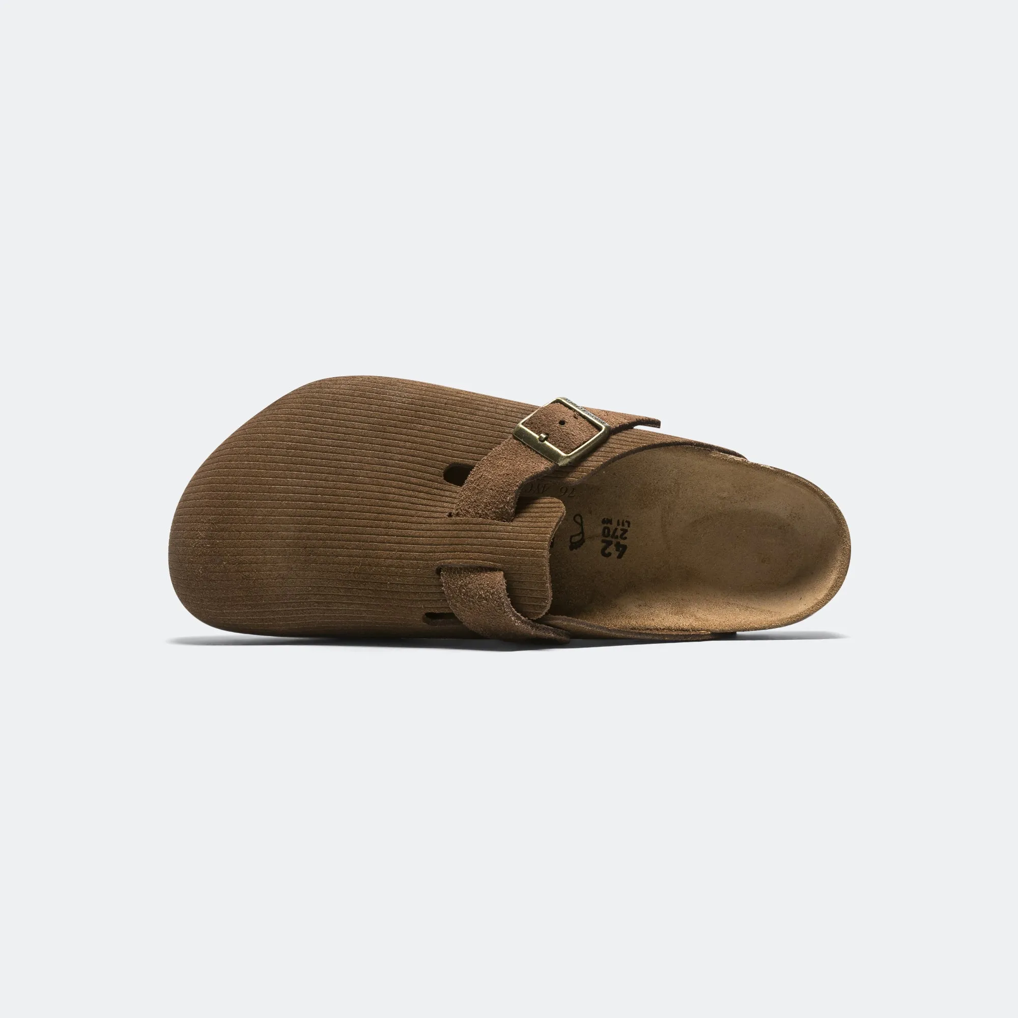 Comfy Shoes Boston Corduroy - Dark Tea Suede Leather