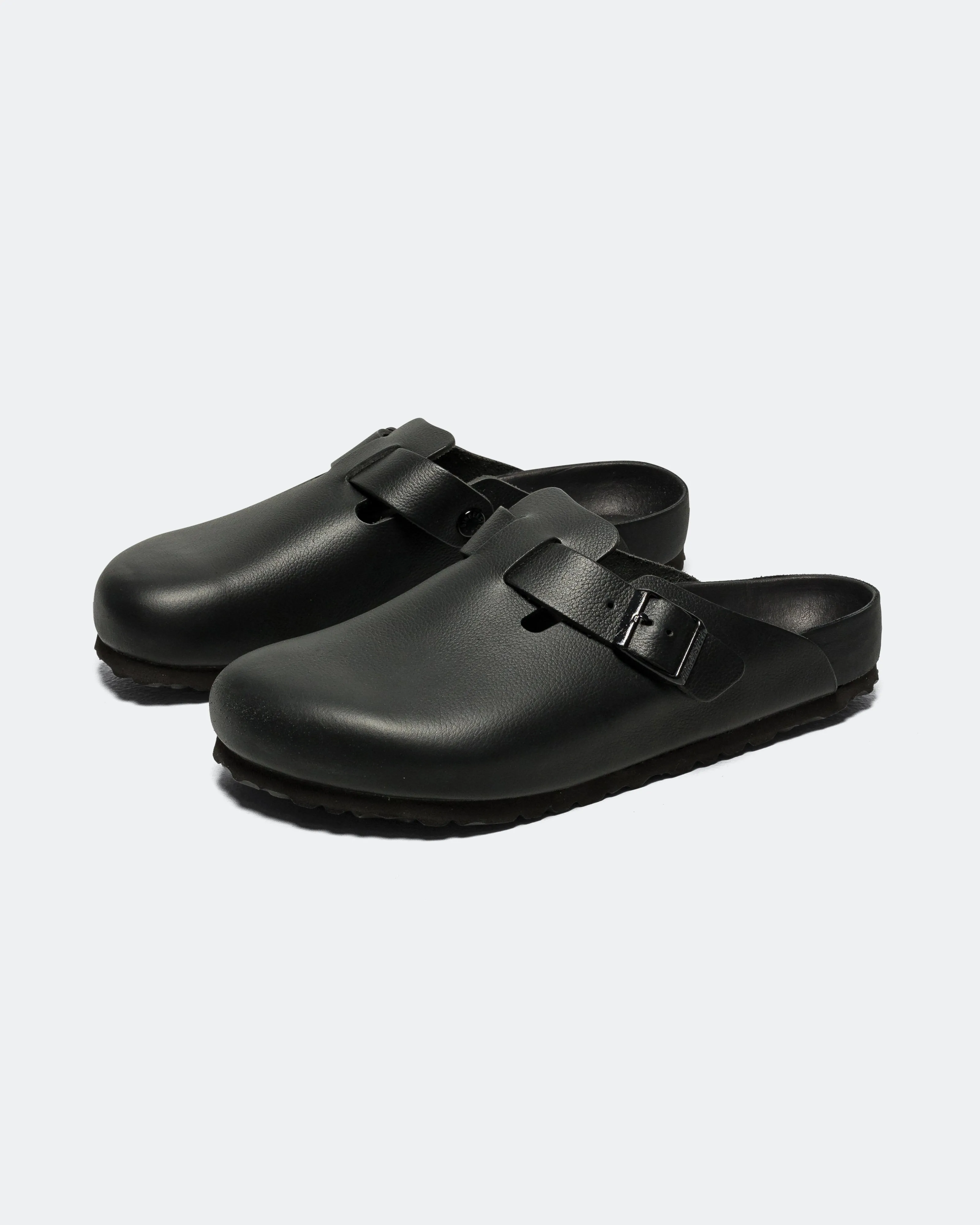 Beach Footwear Fashionable Flats Boston Exquisite - Black Natural Leather