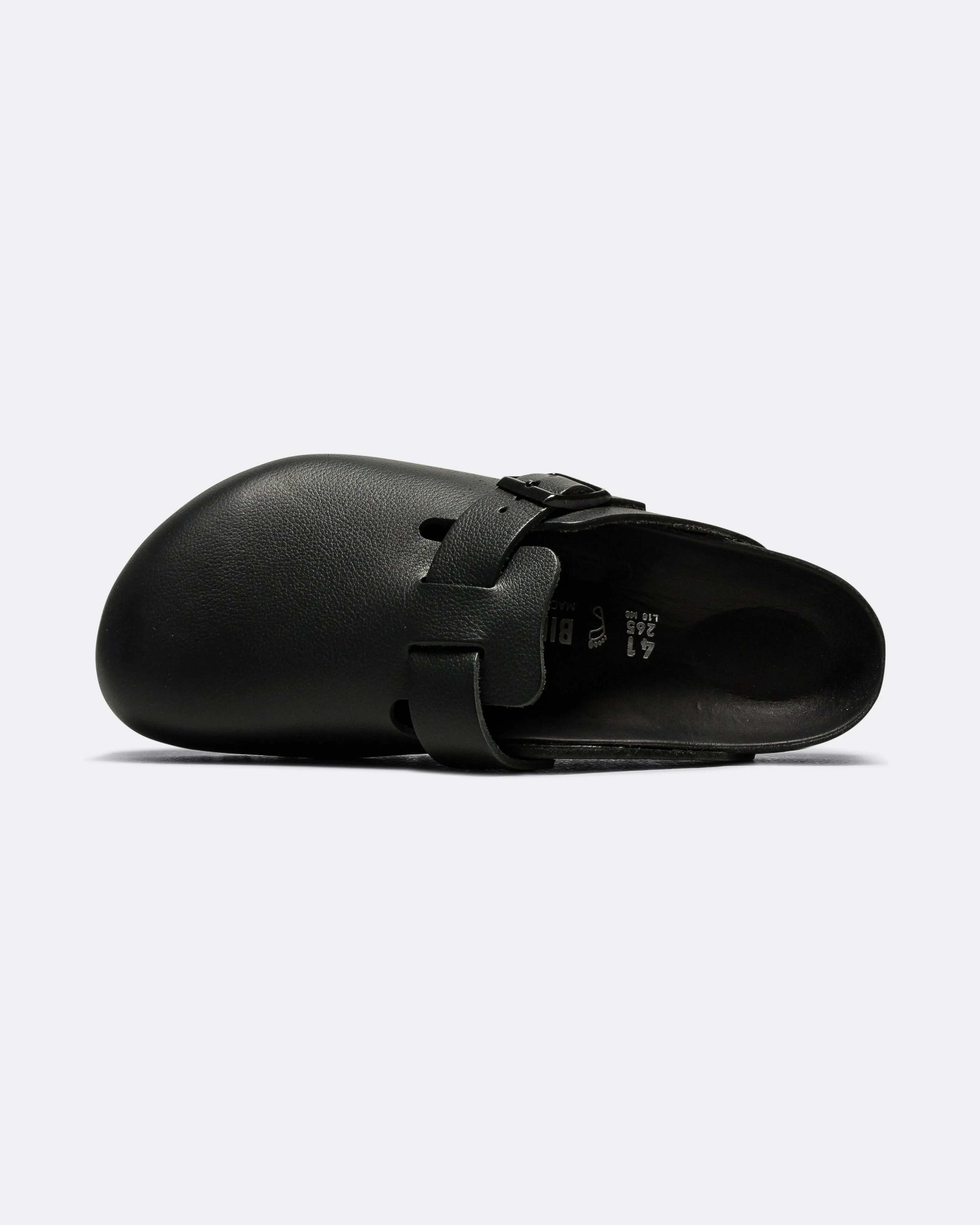 Boston Exquisite - Black Natural Leather Beach-ready Footwear Off Duty