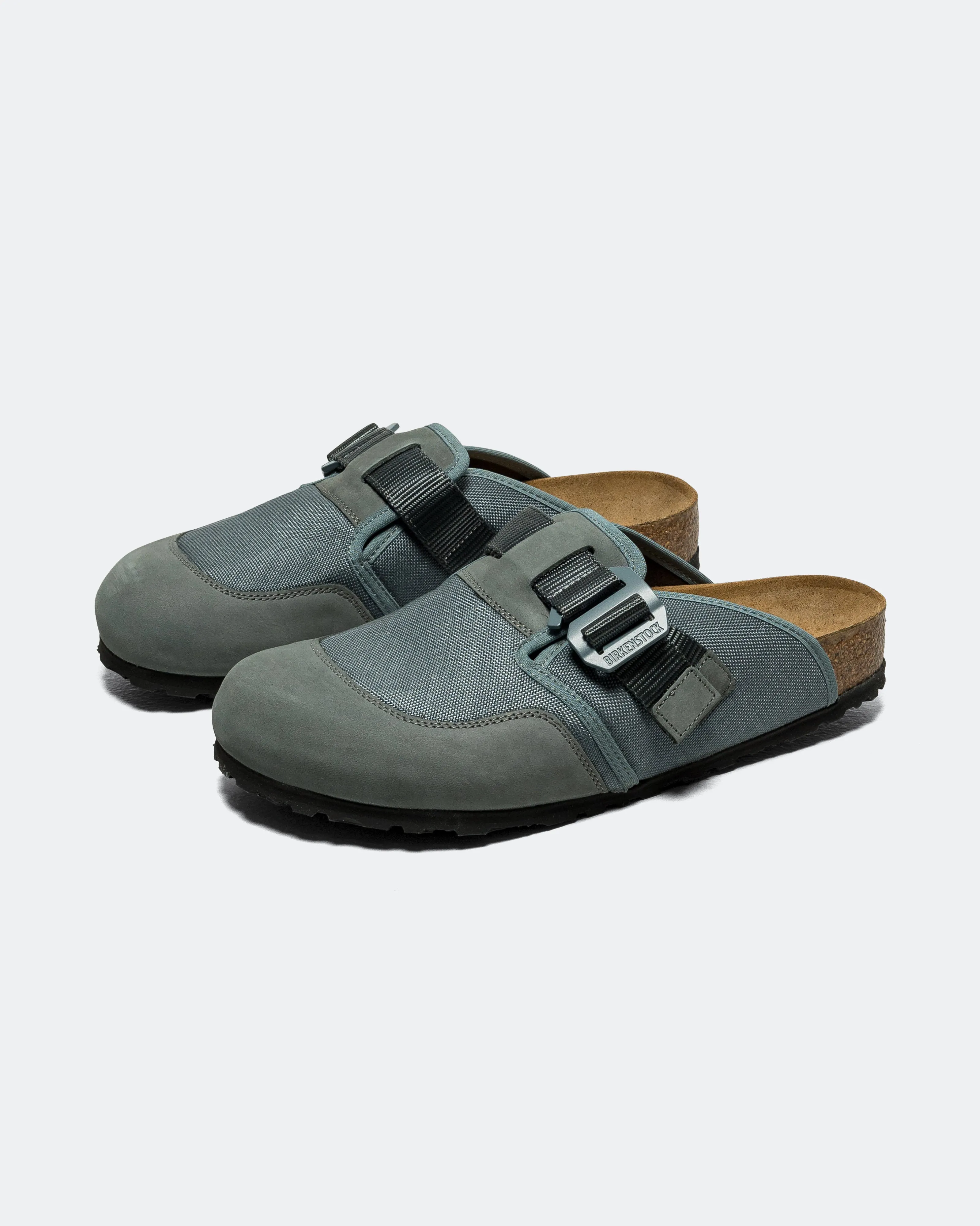 Boston Nova - Basalt Grey Textile/Nubuck Leather Regular Slip On Style