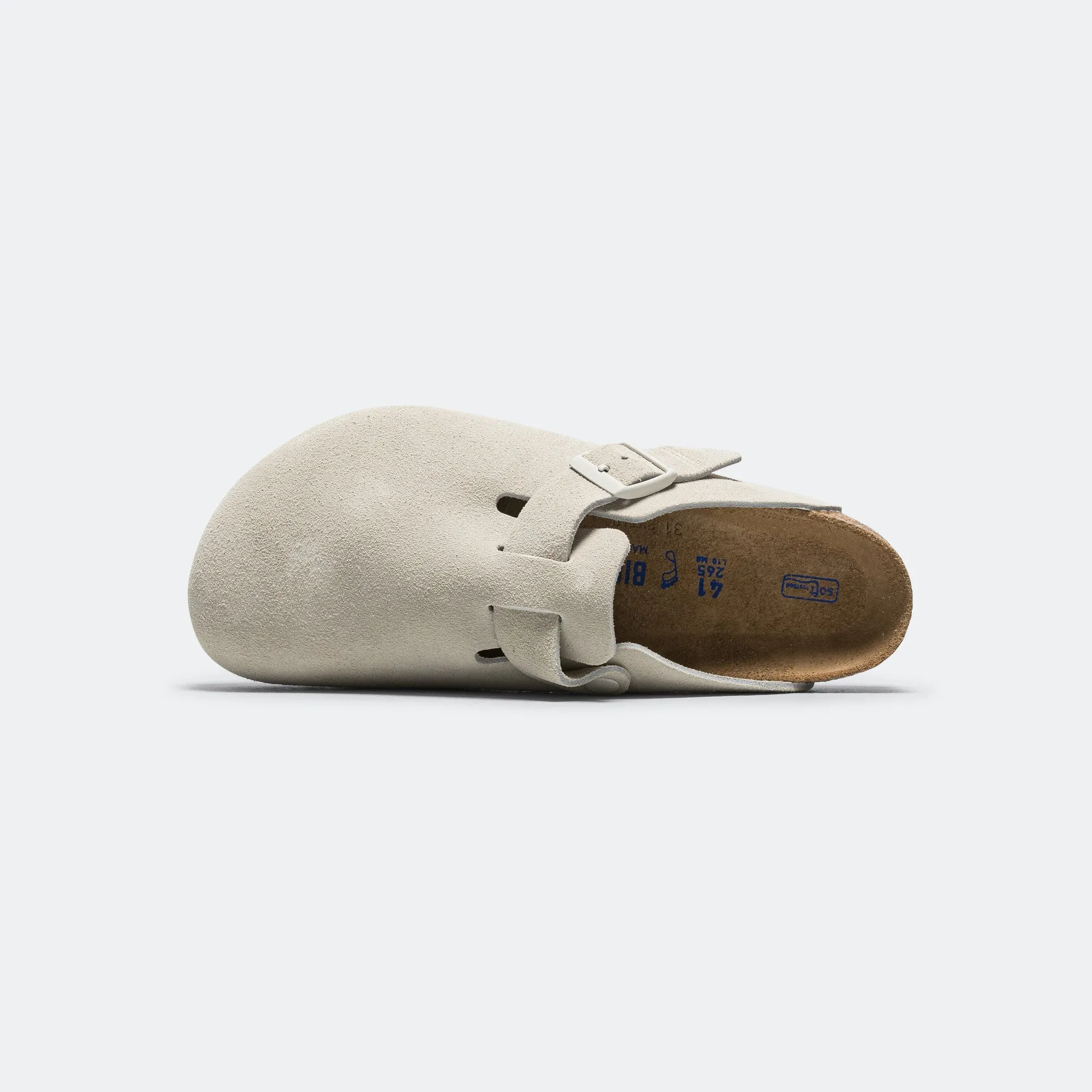 fashionable footwear Boston SFB - Antique White Suede Leather