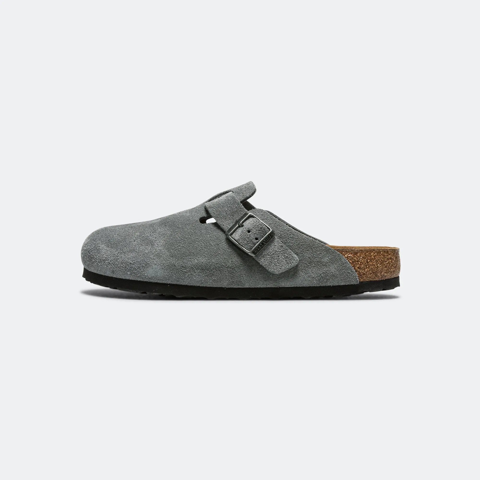 Stylish Walking Shoes Relaxed Summer Footwear Boston SFB - Basalt Grey Suede Leather
